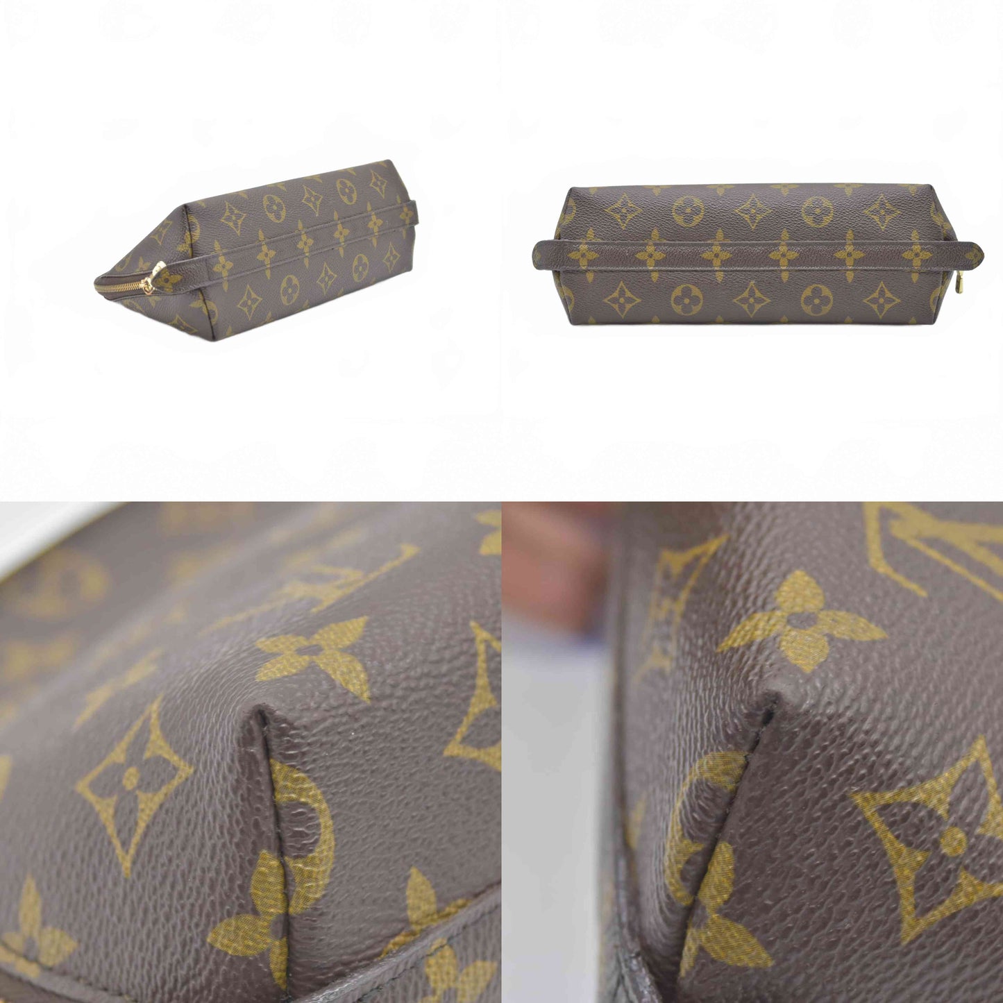 $1040 Louis Vuitton Monogram Trousse Demi Ronde cosmetic pouch CONSIGNMENT