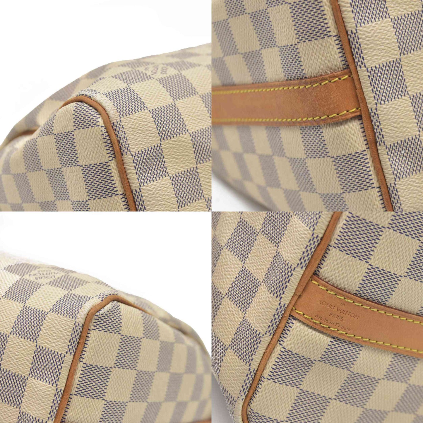 $1940 Louis Vuitton  Damier Azur Speedy Bandouliere 25 DU4104 2014
