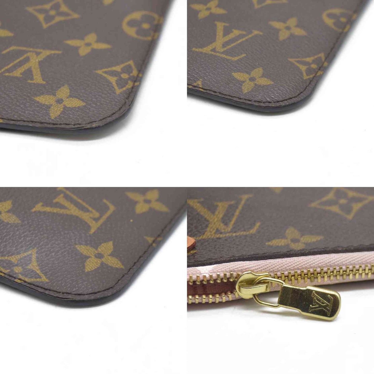 Louis Vuitton  Monogram Maui V Neverfull GM MM Pochette Rose Ballerine SR1195