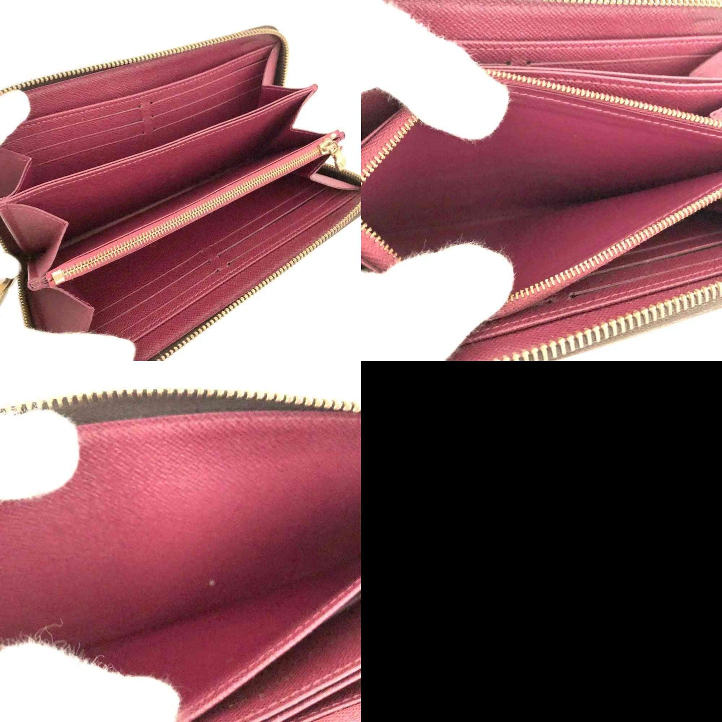 Louis Vuitton Monogram Zippy Zip Around Long Wallet Purse Brown CA0128