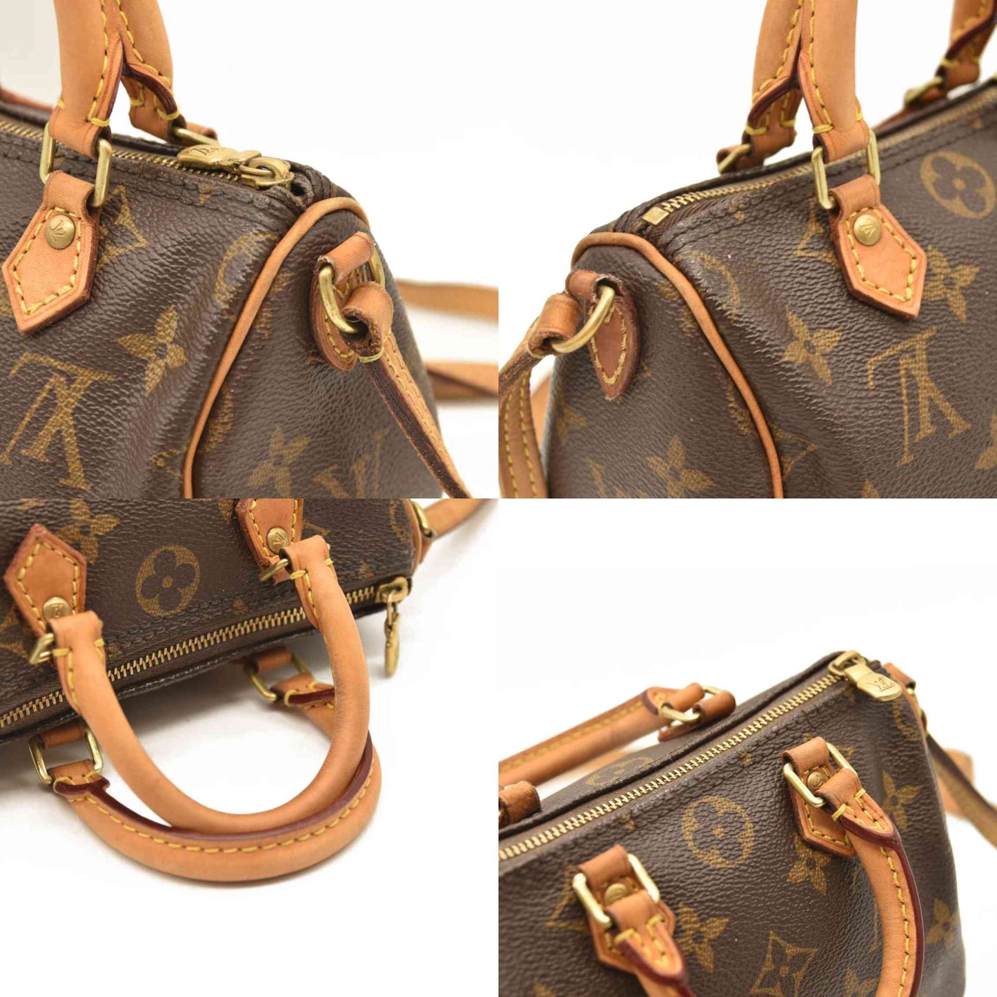 LOUIS VUITTON Monogram Nano Speedy TR3177 Bandouliere