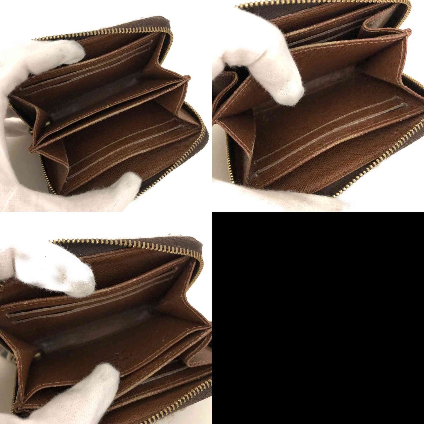 $550 2012 Louis Vuitton Monogram Zippy Coin Purse Wallet TS1152