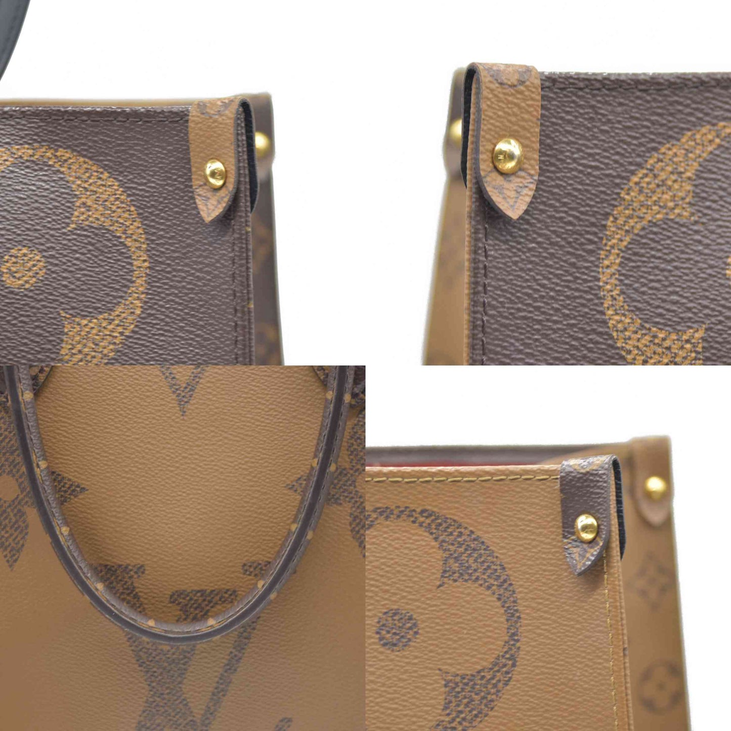 $3450 Louis Vuitton Monogram Reverse Giant OnTheGo GM