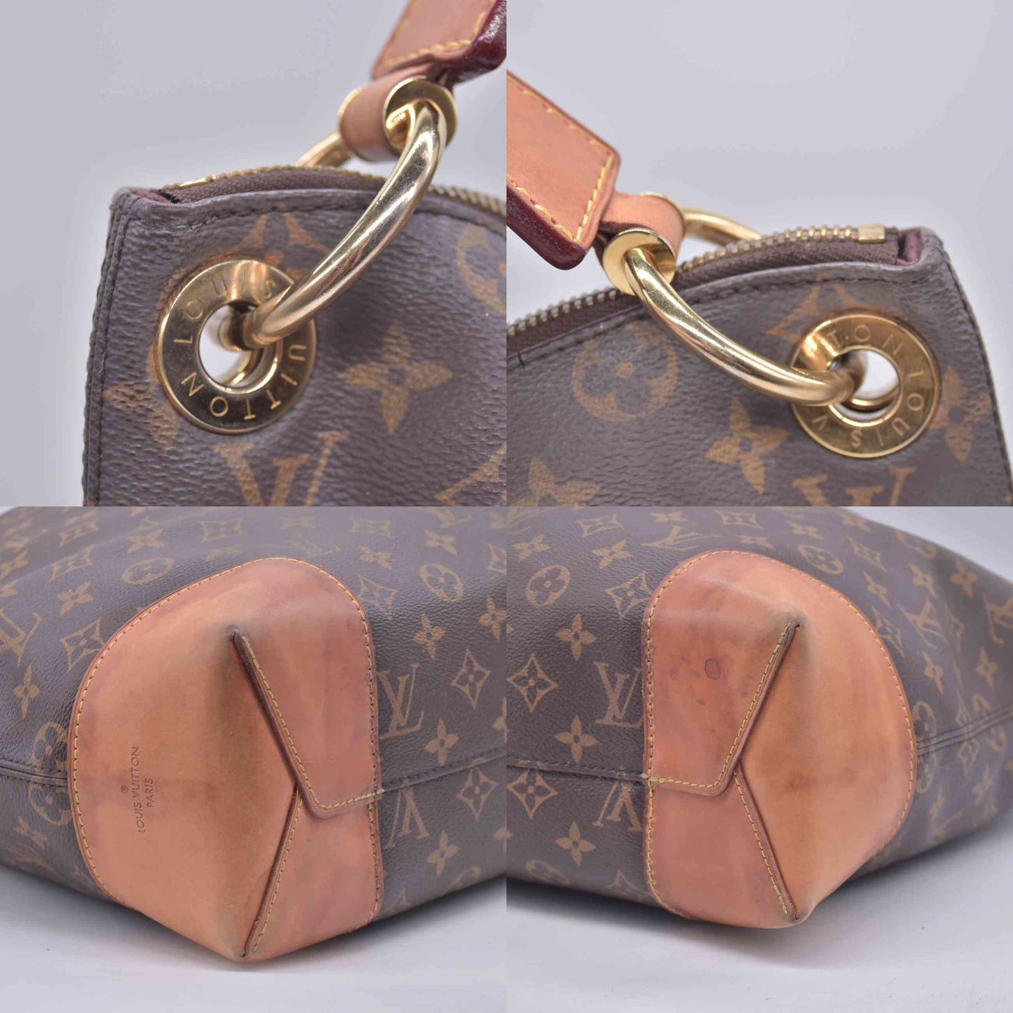 $1650 2017 Louis Vuitton Monogram Berri MM DU4157