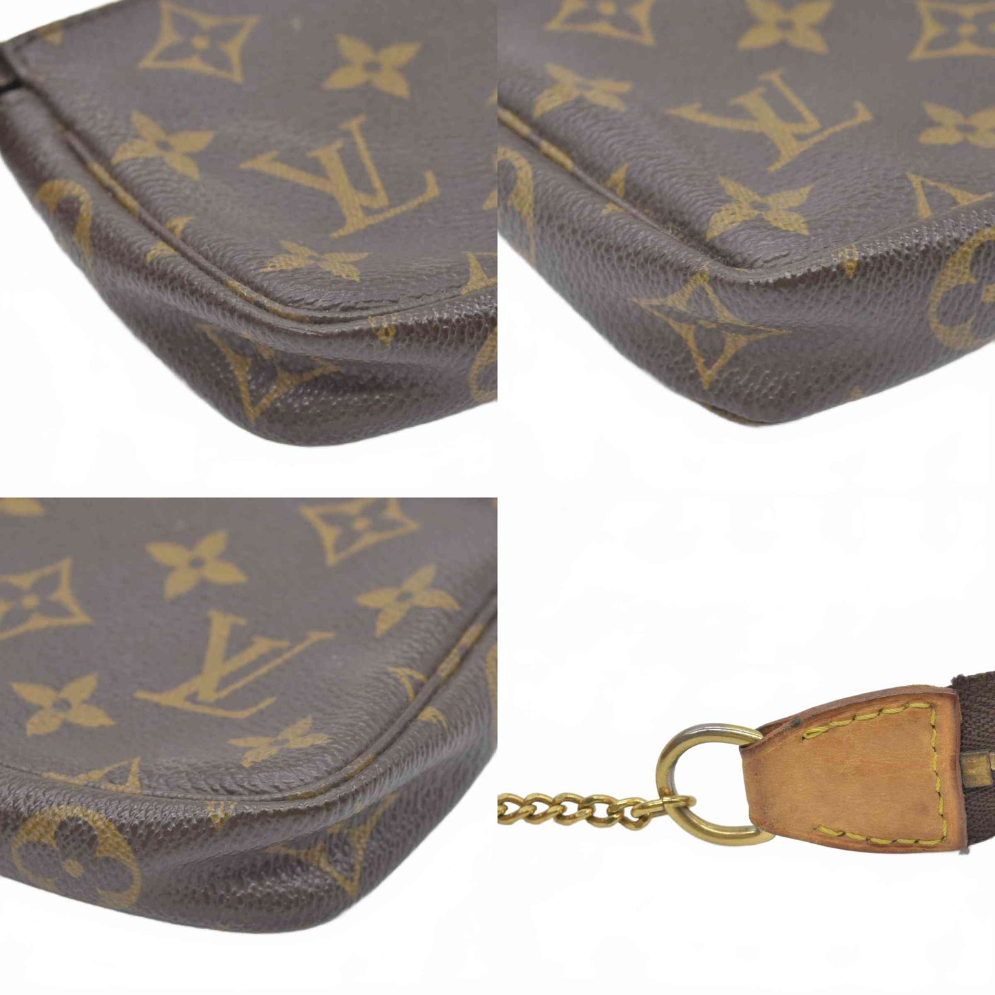 $810 Louis Vuitton Monogram Mini Pochette Accessories DU1006 2006