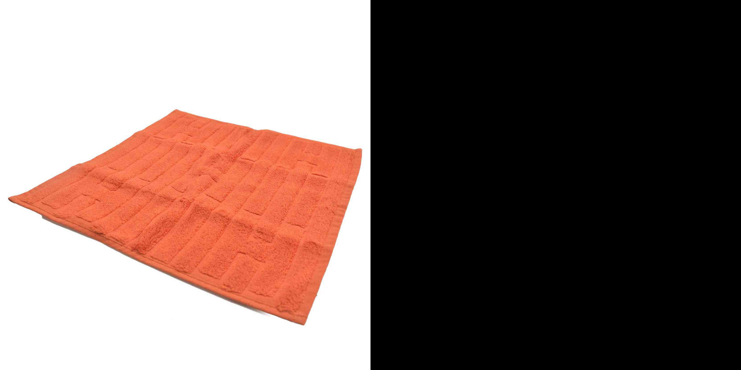 $90 NEW Unused HERMES 100% Cotton Towel Handkerchief Orange