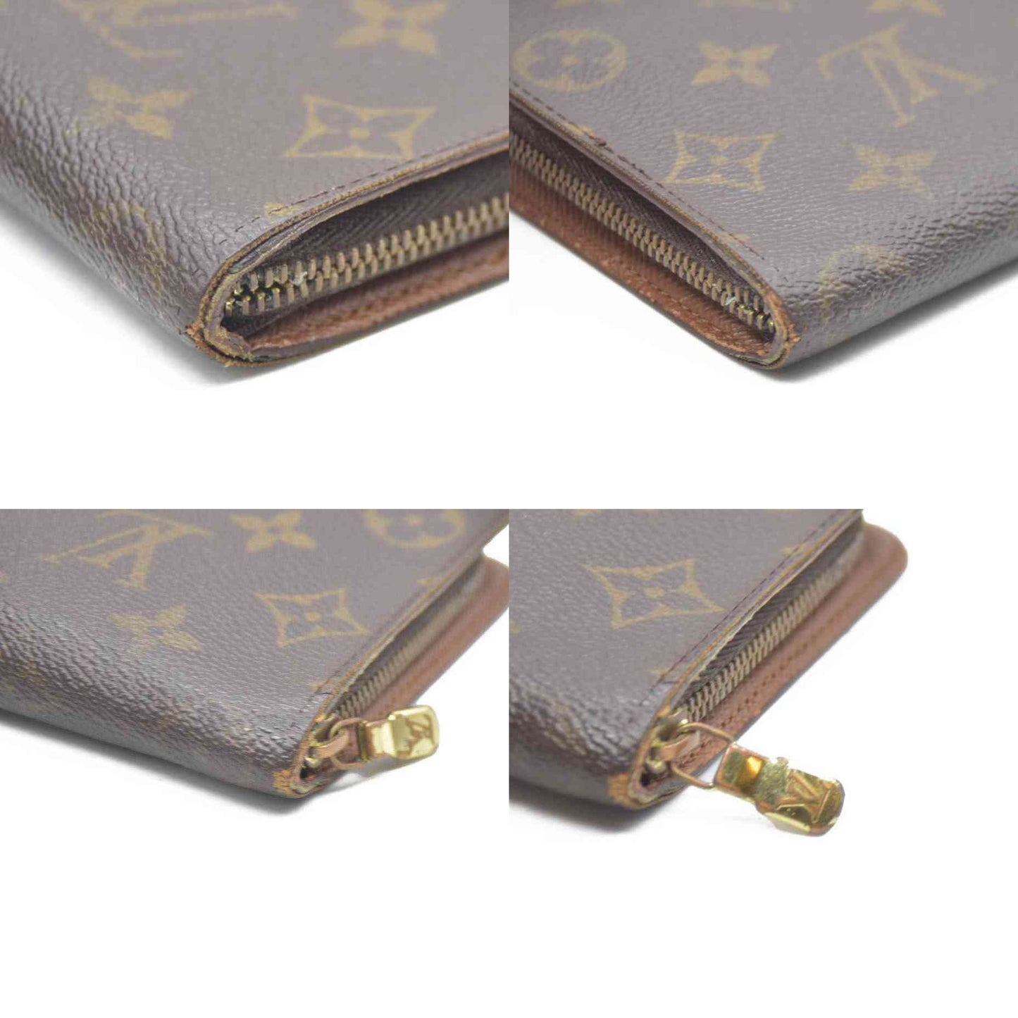 LOUIS VUITTON Monogram Porte Monnaie Zip Around Long Wallet CA0918