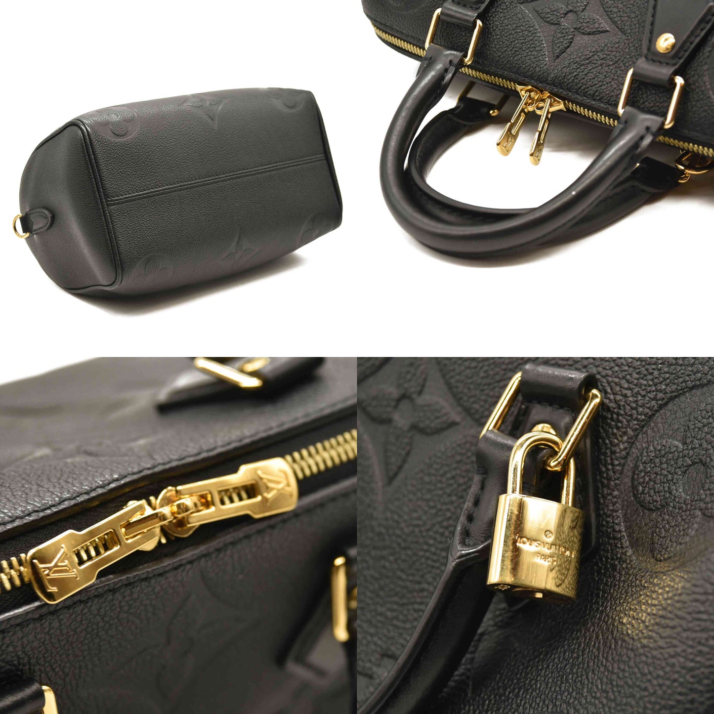 Louis Vuitton  Empreinte Monogram Giant Speedy Bandouliere 25 Black RFID