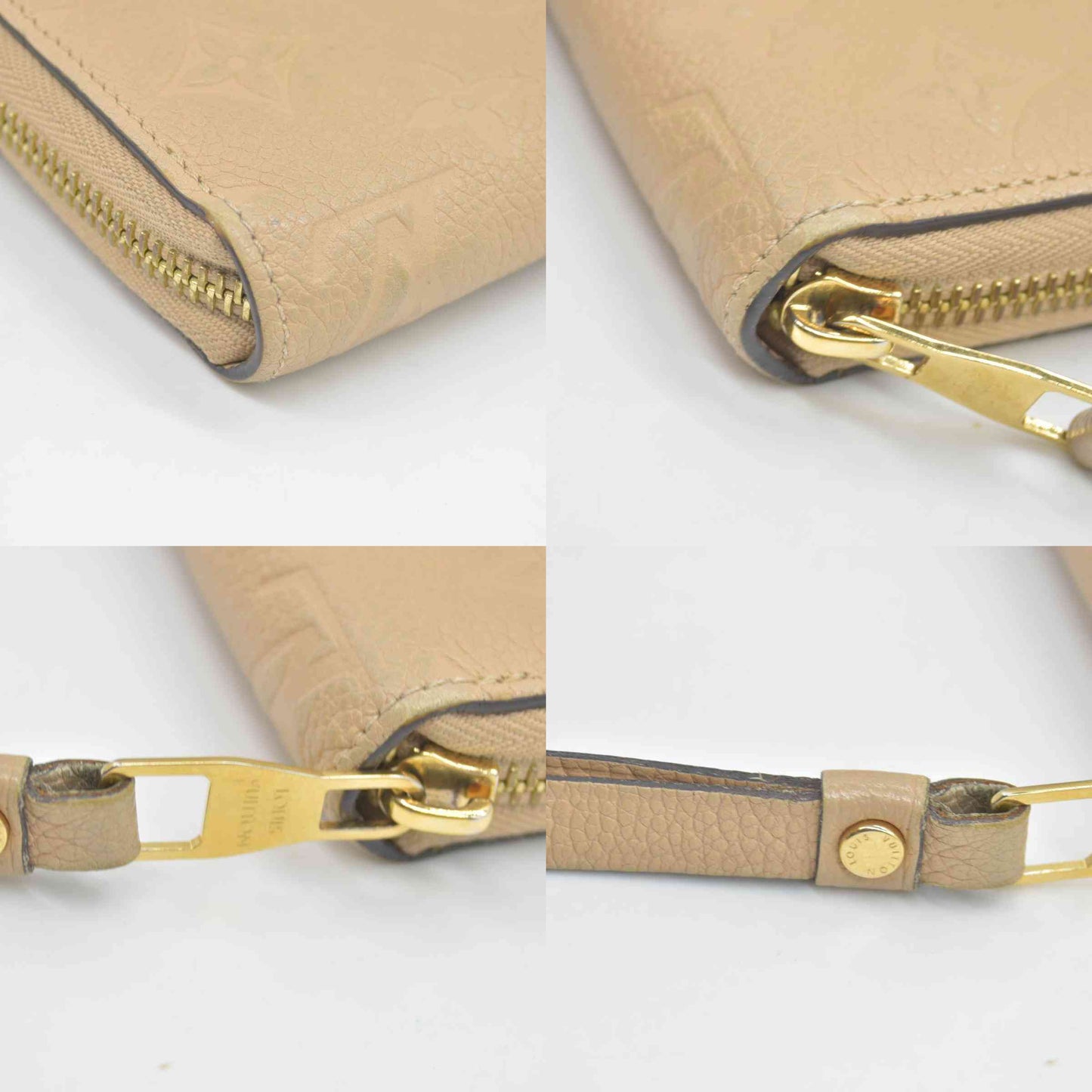 $1170 2015 Louis Vuitton Empreinte Clemence Wallet Dune  CONSIGNMENT SP2145