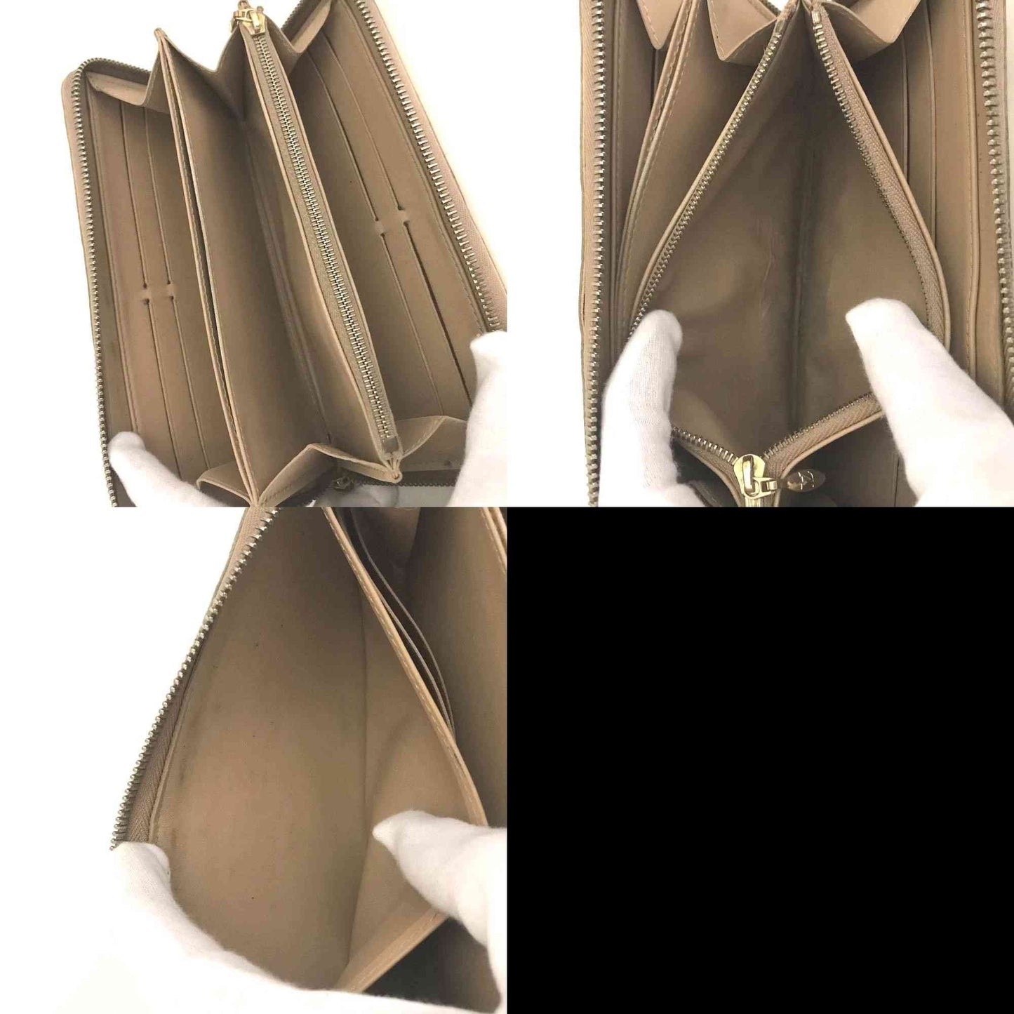 $1120 2006 Louis Vuitton Monogram Vernis Zippy Zip Around Long Wallet Noisette CA0066