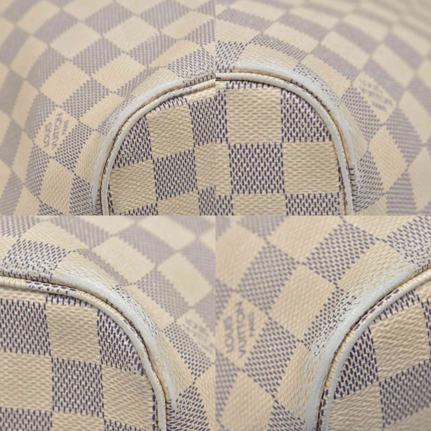 Louis Vuitton Damier Azur Braided Neverfull MM Tote