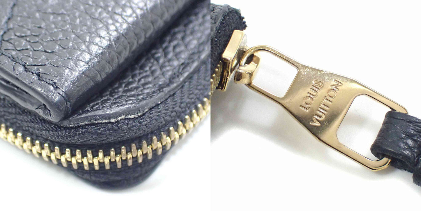 Louis Vuitton  Empreinte Recto Verso Card Holder Black France RFID