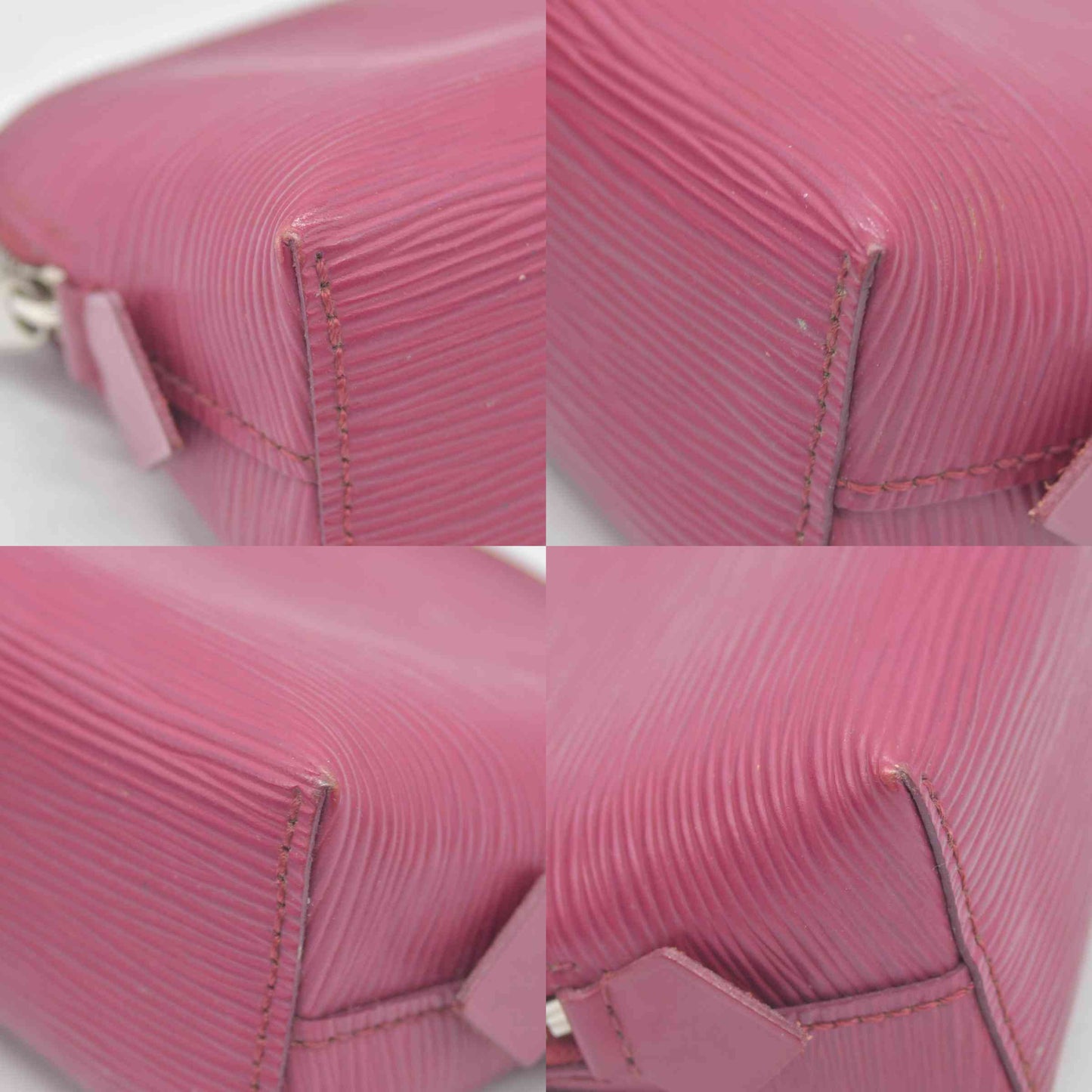 $825 Louis Vuitton Epi Pochette Cosmetic pouch in fuchsia CONSIGNMENT