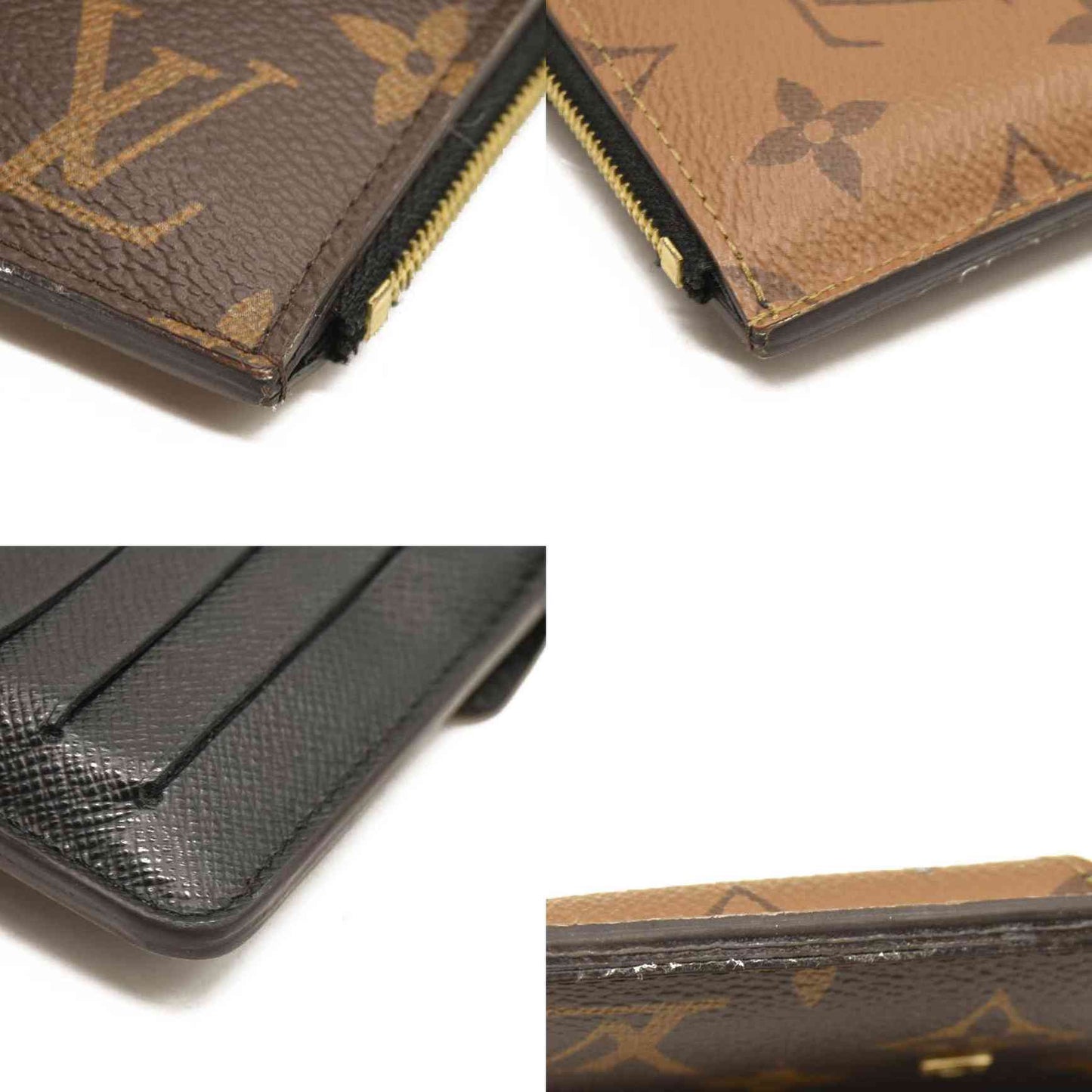 Louis Vuitton  Reverse Monogram Recto Verso Card Holder Brown