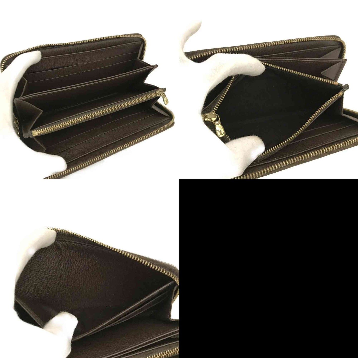 PRE-ORDER Louis Vuitton Damier Zippy Zip Around Long Wallet Purse Brown VI4057