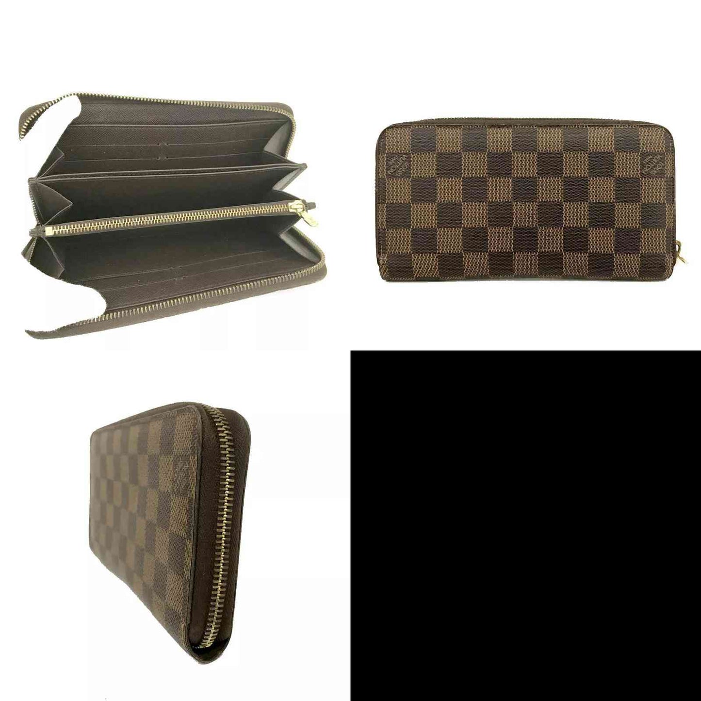 Louis Vuitton  Damier Ebene Zippy Wallet MI0143