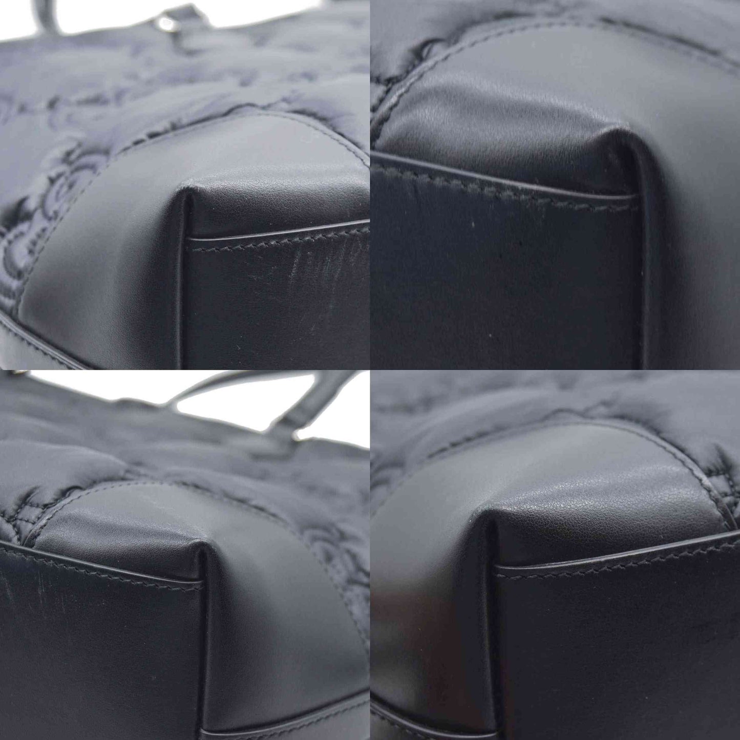 $2750 Gucci  Calfskin GG Matelasse Medium Ophidia Shopping Tote Black