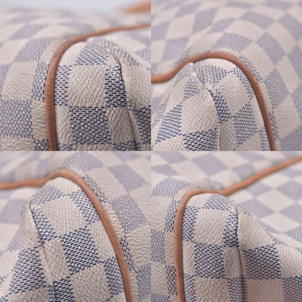 $1430 2012 Louis Vuitton Damier Azur Totally MM Shoulder Tote Bag MB0152