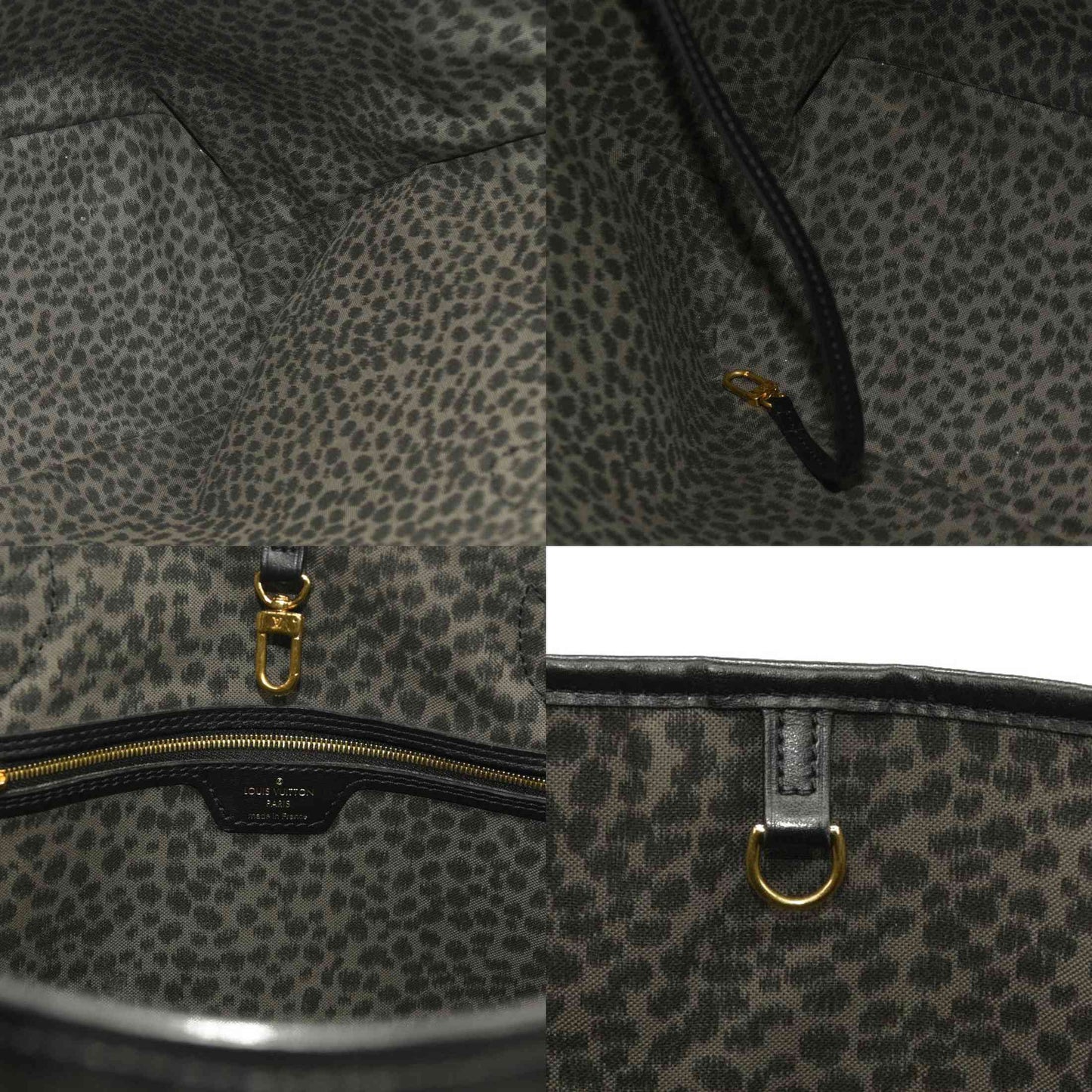 Louis Vuitton  Monogram Giant Wild At Heart Neverfull MM Black RFID