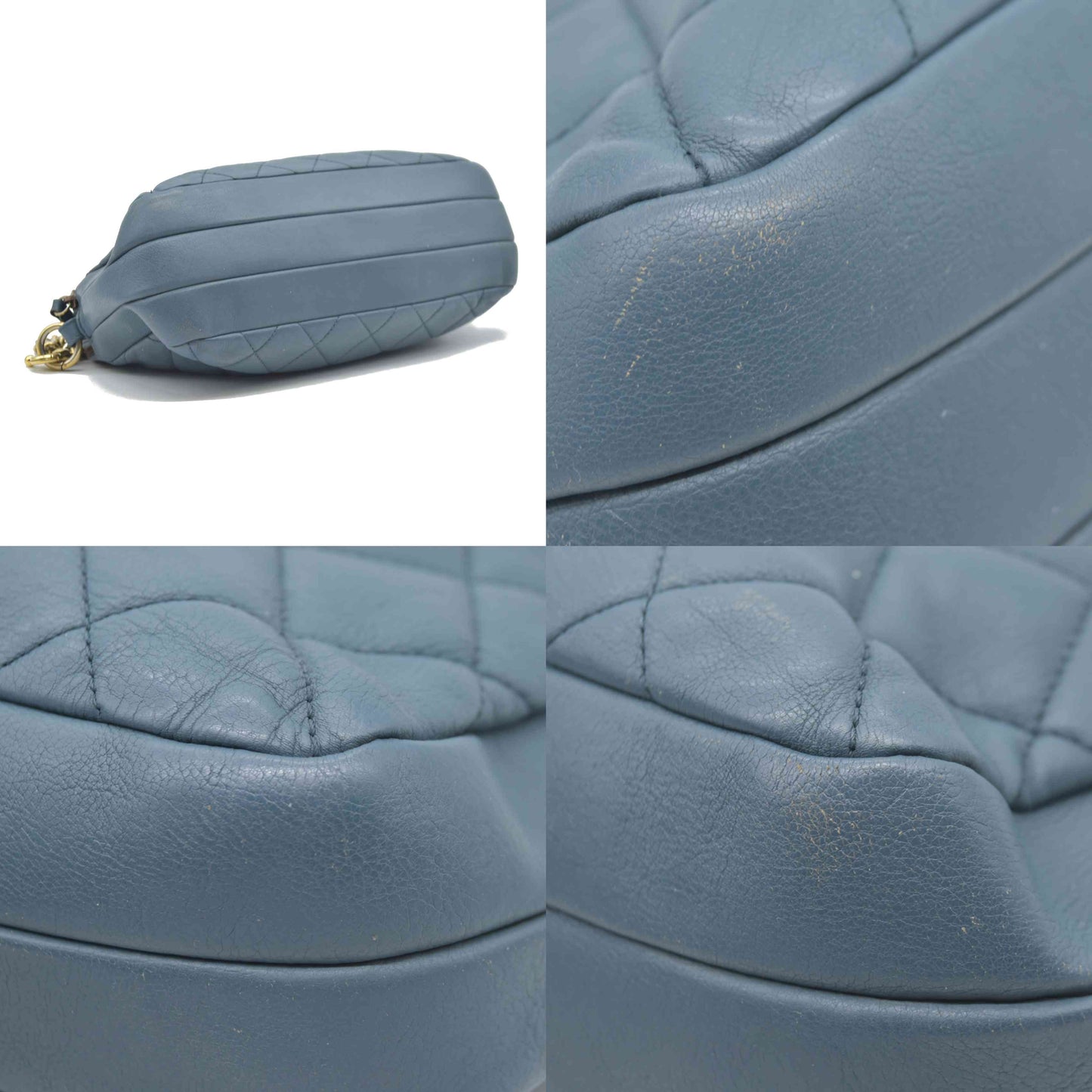Chanel CC Crown Double Zip Bag Blue 2013 $3200
