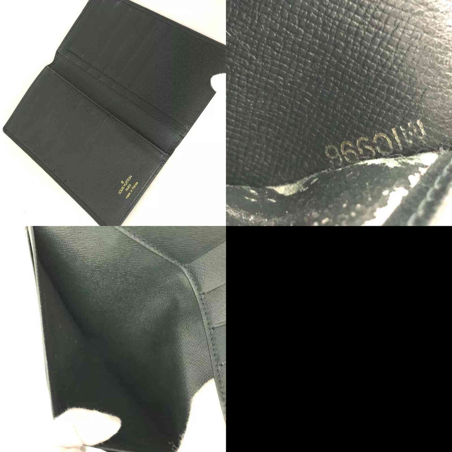 Louis Vuitton  Taiga Porte-Chequier Cartes Credit Wallet Epicea MI0996