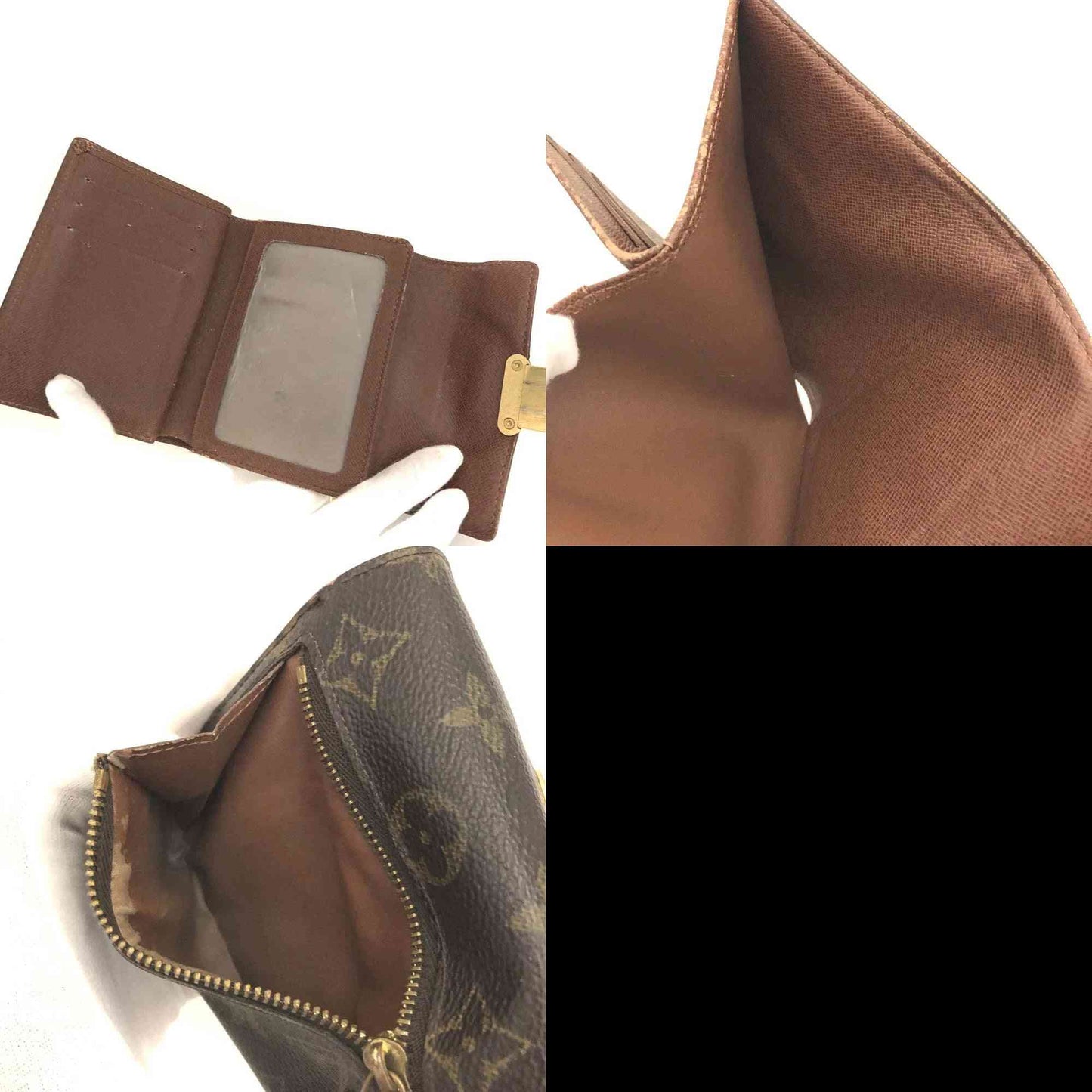 Louis Vuitton Monogram Porte Feiulle Koala Trifold Wallet Brown CA0055