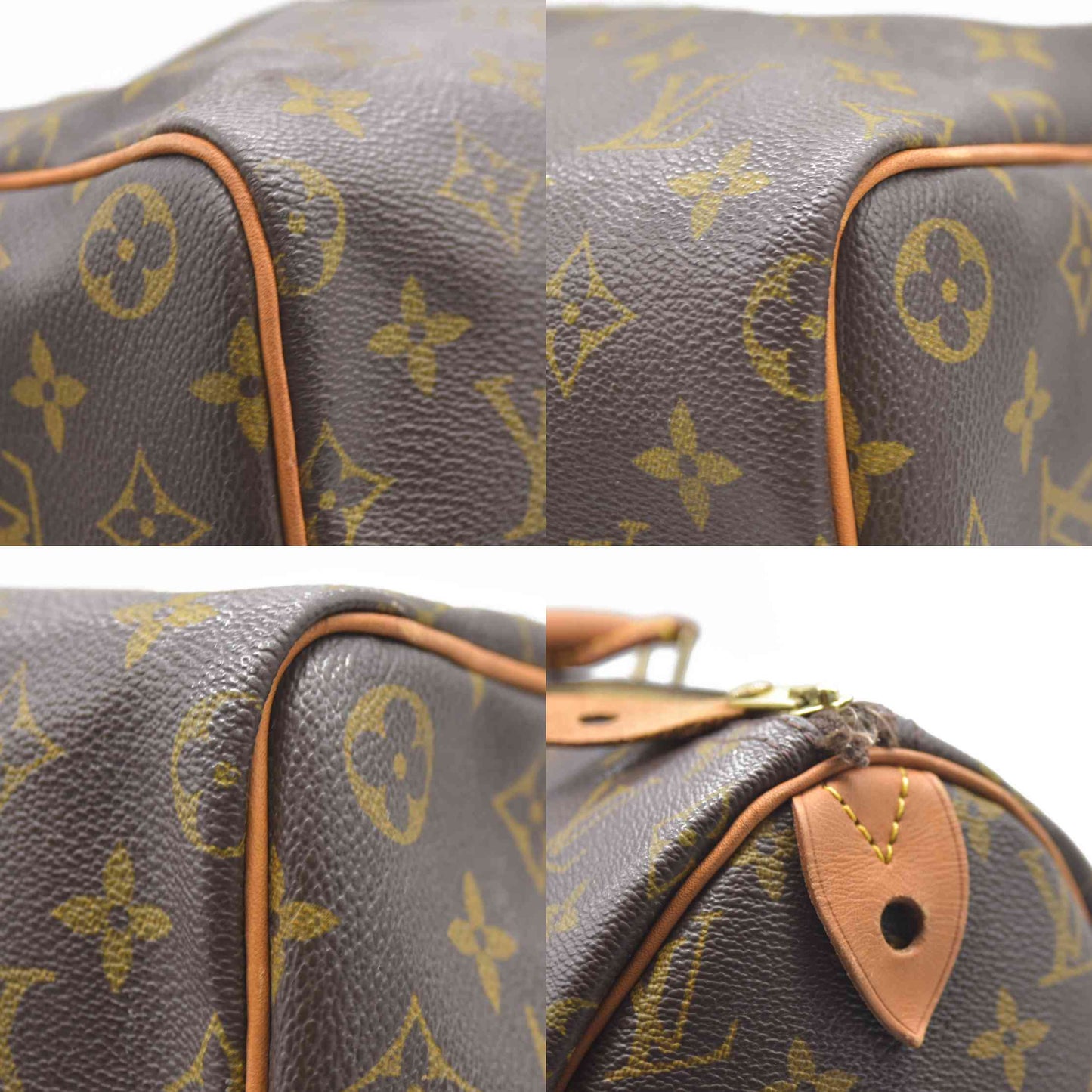 $1660 Louis Vuitton LV Hand Bag Speedy 35 Brown Monogram CONSIGNMENT AUCTION MB0011
