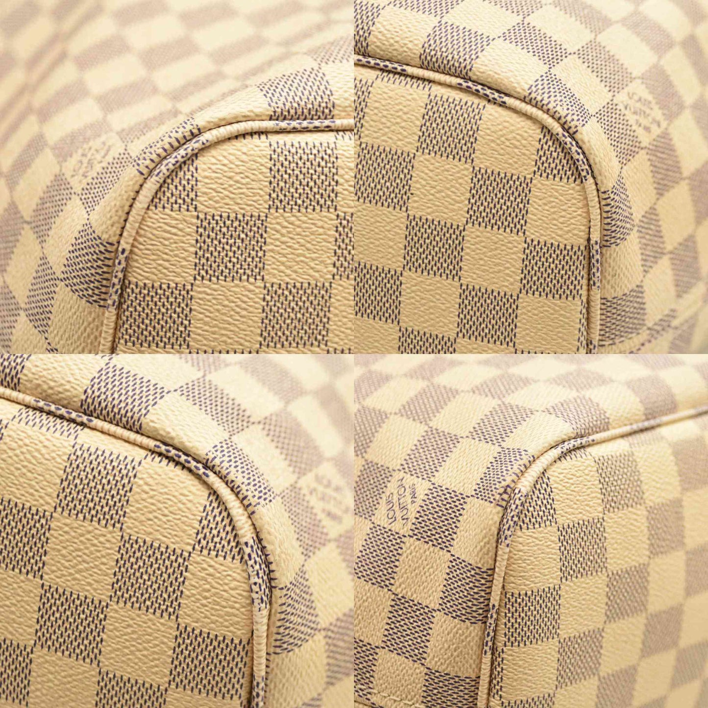 Louis Vuitton  Damier Azur Neo Neverfull MM Rose Ballerine RFID