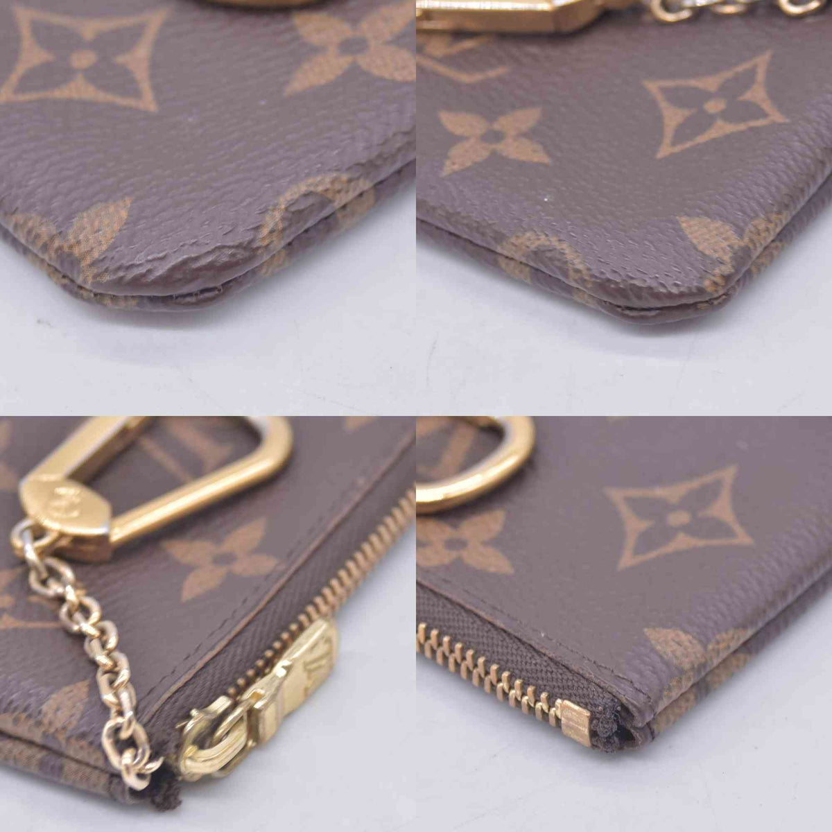 $355 2013 Louis Vuitton Monogram Key Pouch CT2133 CONSIGNMENT 10021283