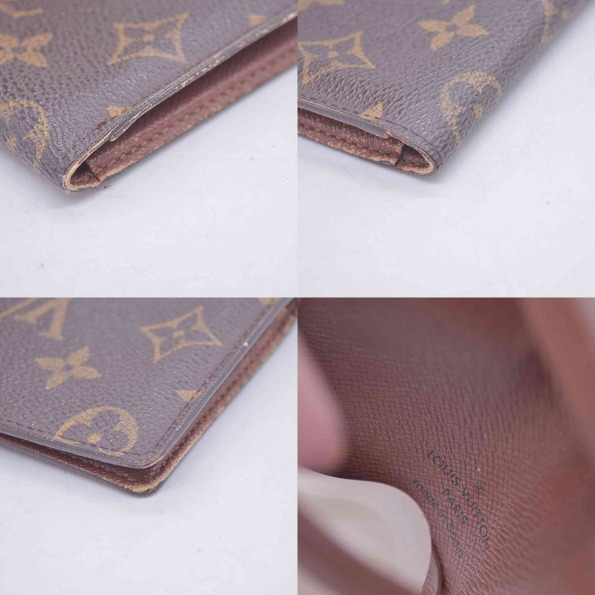 $360 2005 Louis Vuitton Monogram Porte 2 Cartes Vertical Card Holder CA1025 10020990