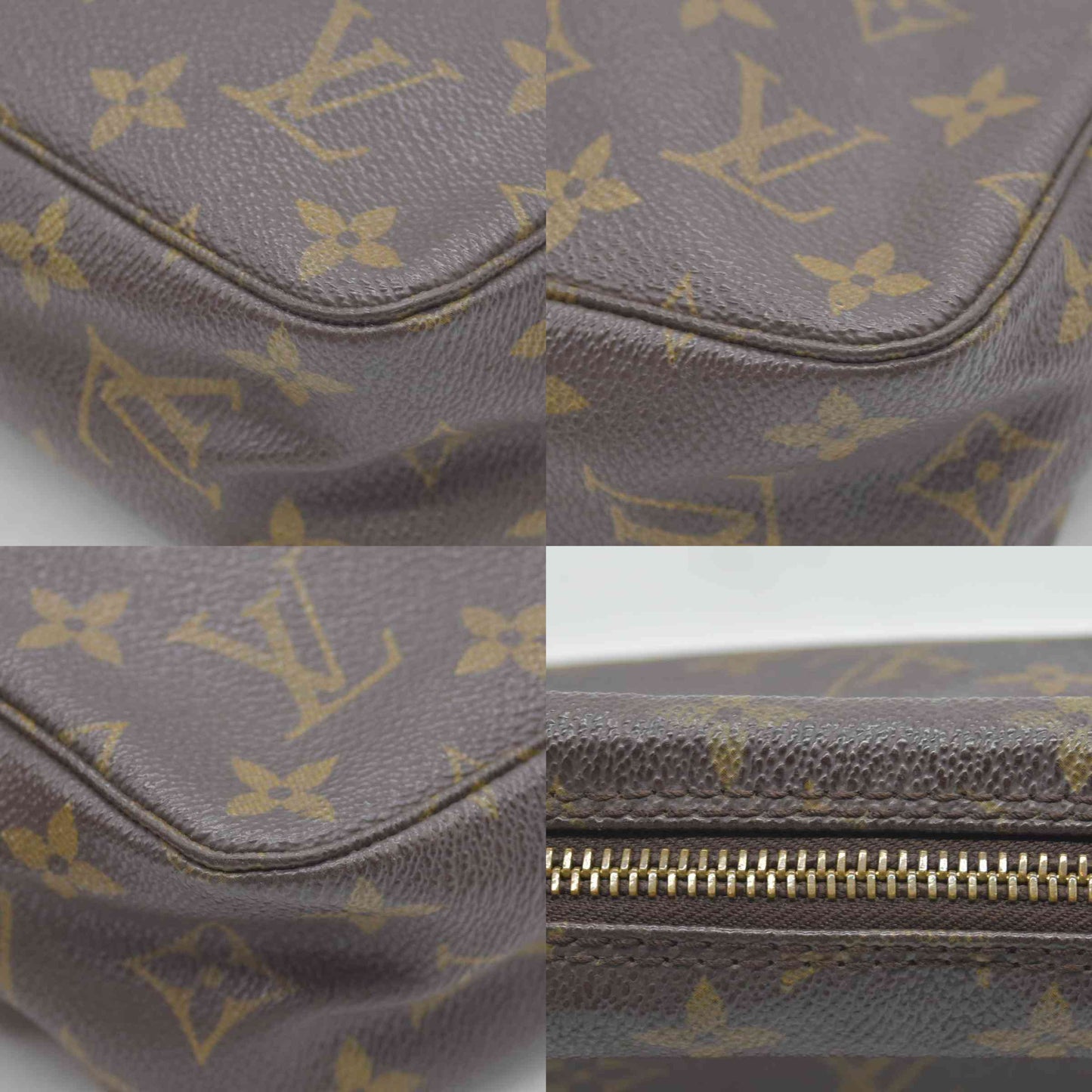 $600 Louis Vuitton Monogram Trousse Toilette 23 Clutch Pouch Bag 881TH