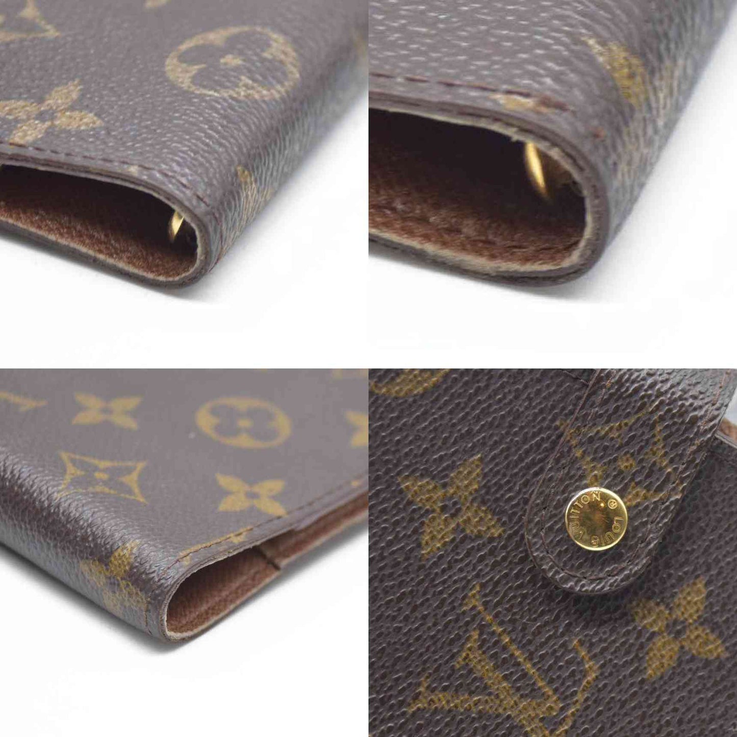 AUCTION $495 Louis Vuitton Monogram Agenda PM Notebook Cover Brown CA0977