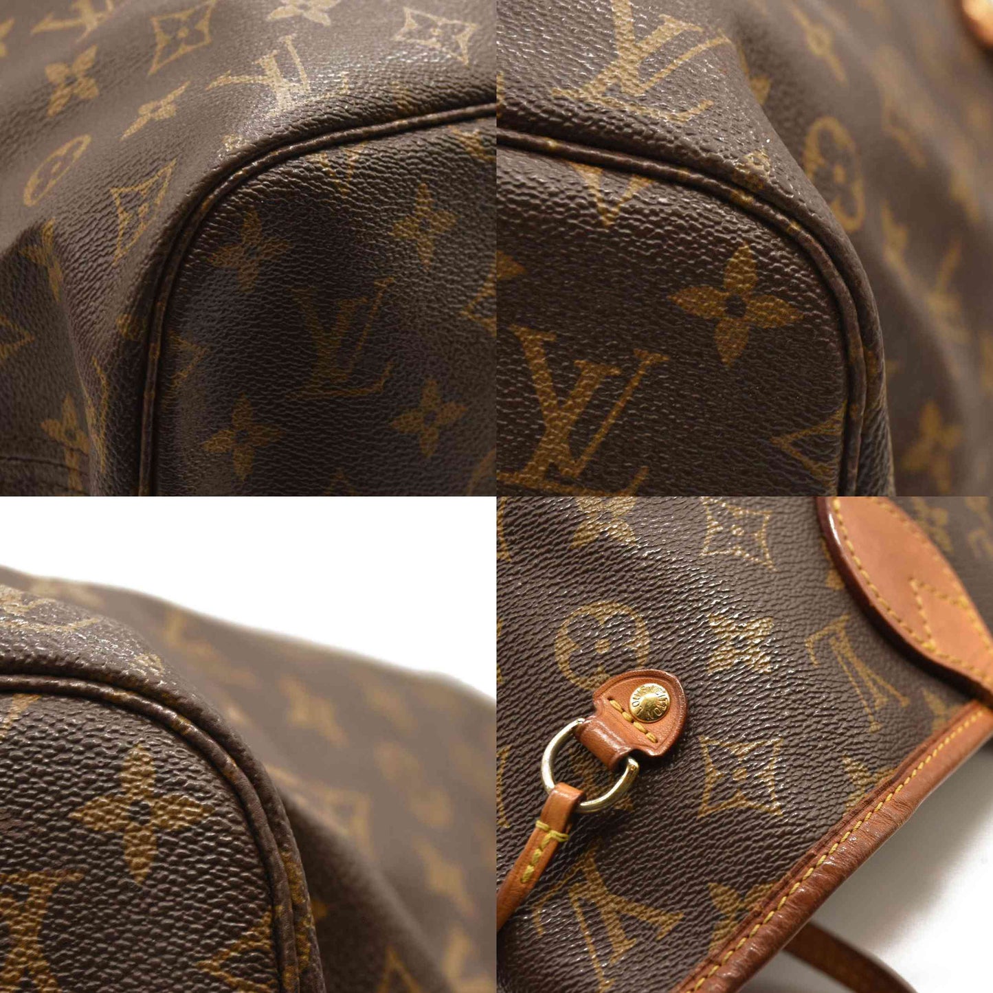 LOUIS VUITTON Monogram Neverfull MM Fuchsia SR4114