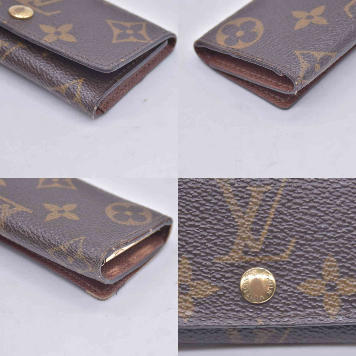 $345 1982 Louis Vuitton Monogram 4 Key Multicles Holder TH1822 CONSIGNMENT 10021079