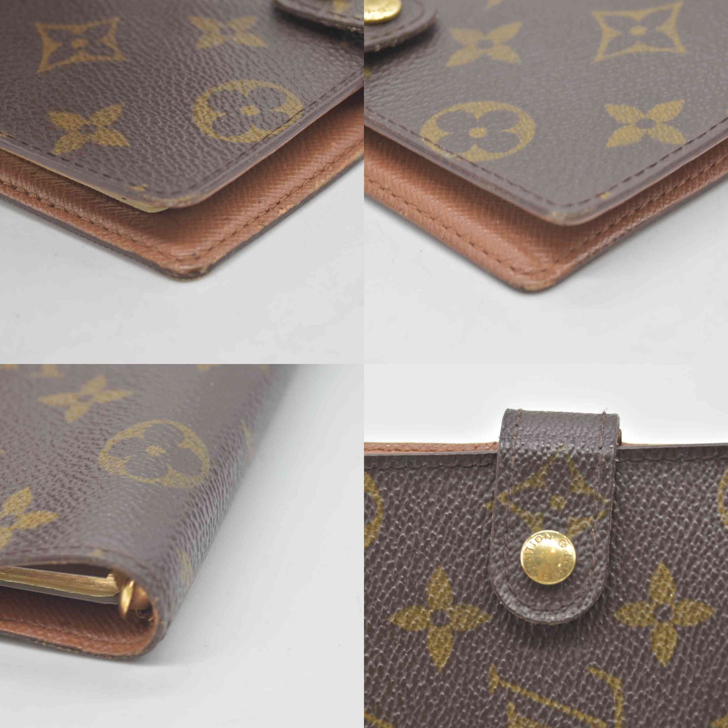 $505 1998 LOUIS VUITTON Monogram Small Ring Agenda Cover CA1908