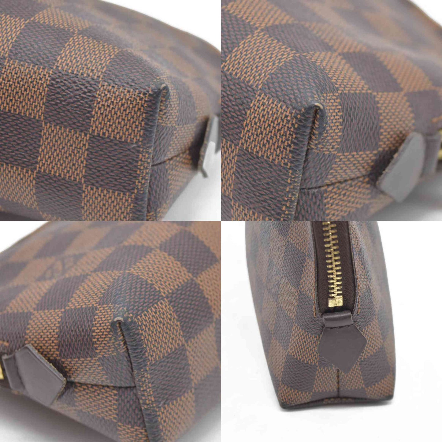 $770 Louis Vuitton  Damier Ebene Cosmetic Pouch