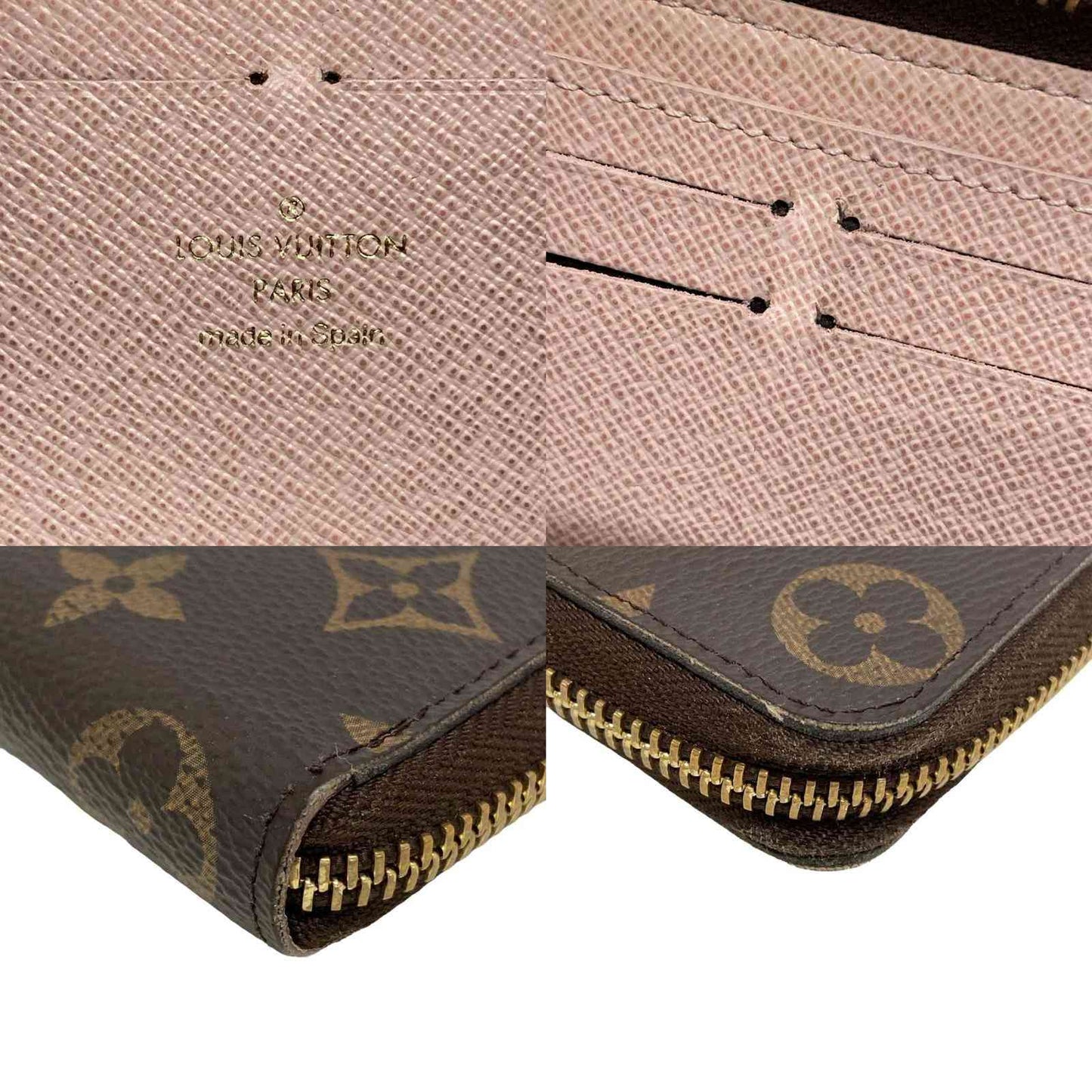 Louis Vuitton  Monogram Clemence Wallet Rose Ballerine CA3186