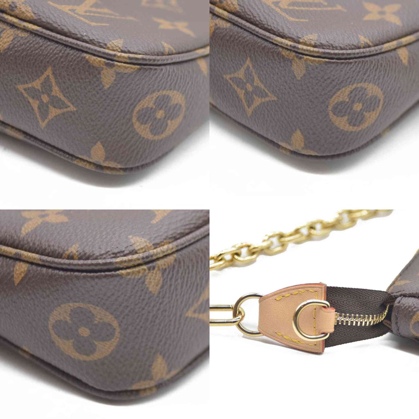 Louis Vuitton  Monogram Chain Pochette Accessories