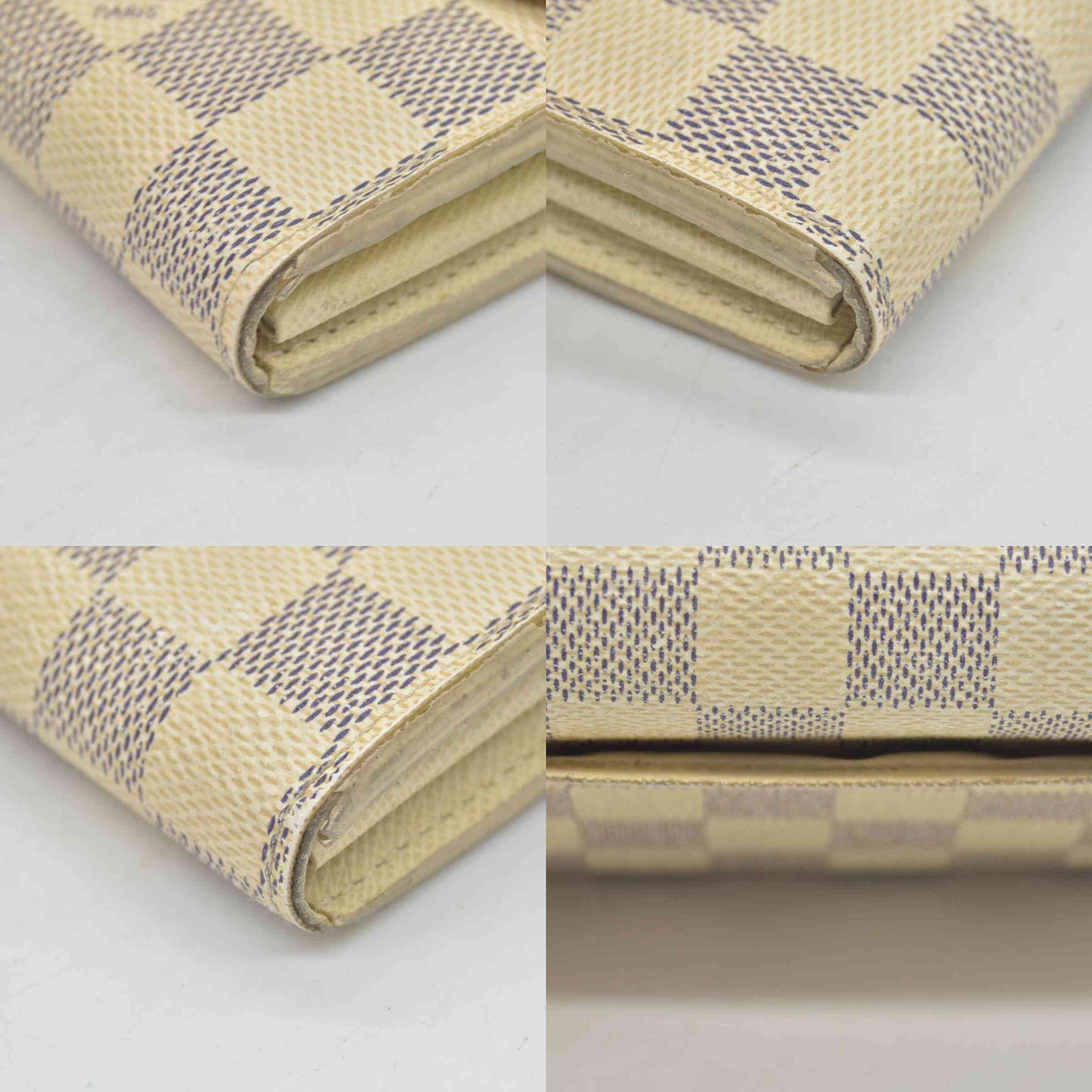 $775 Louis Vuitton Damier Azur Sarah Wallet NM CONSIGNMENT