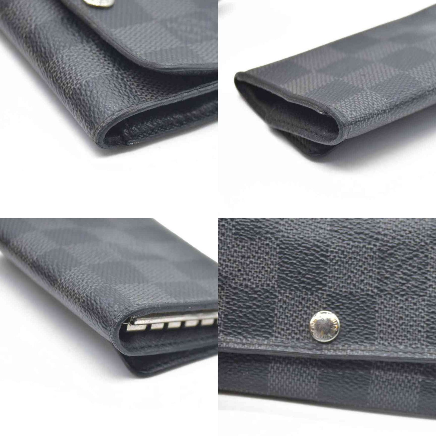 Louis Vuitton Damier Graphite Multicles 6 Ring Key Case Black CT0194