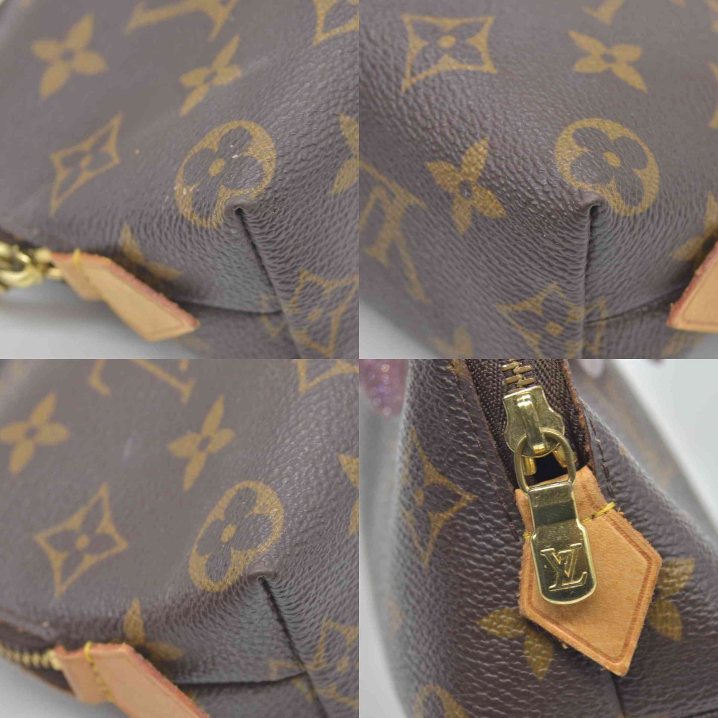 $600 1998 Louis Vuitton Monogram Pochette Cosmetique Makeup Pouch CA0958