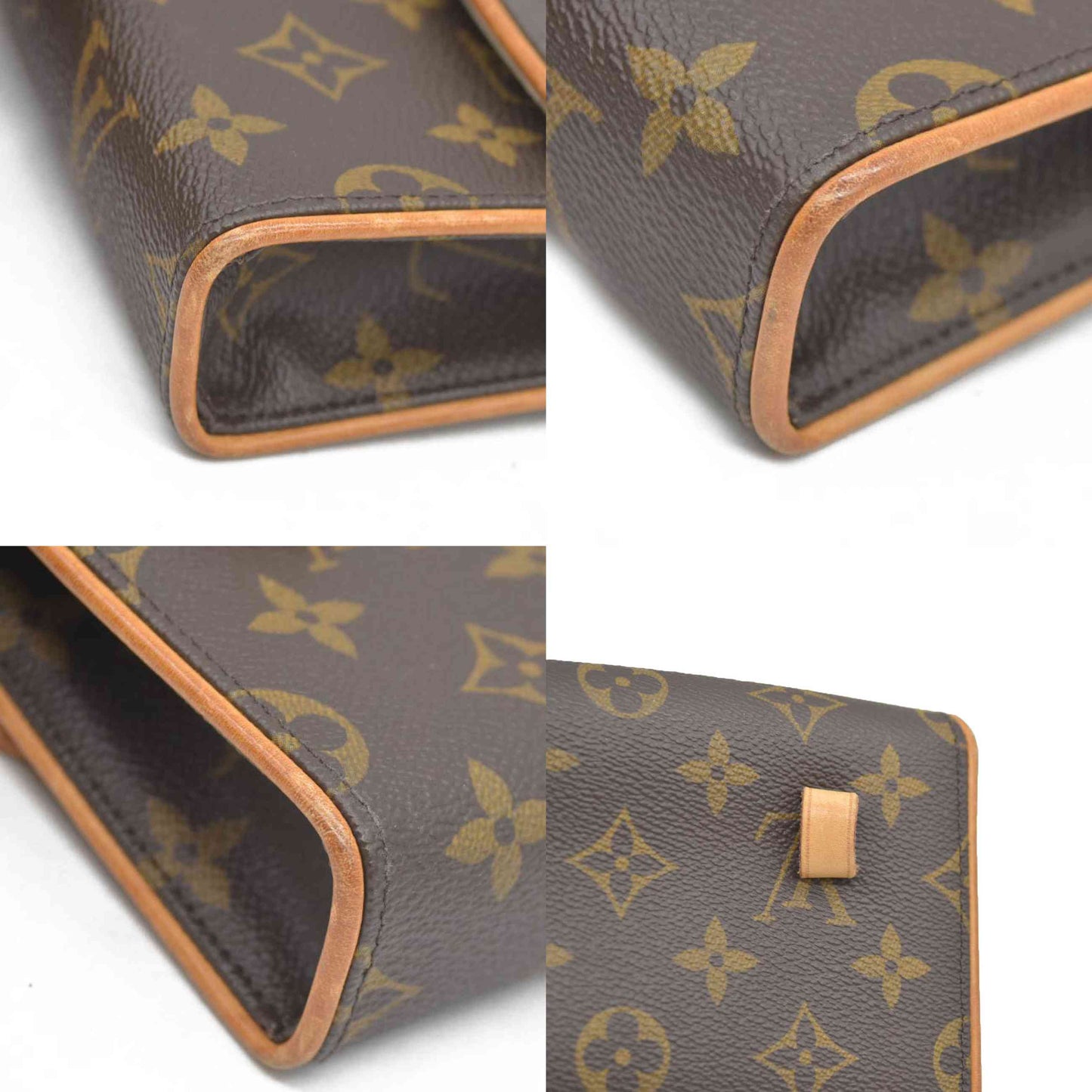 $890 LOUIS VUITTON  Monogram Pochette Florentine FL0059 2009