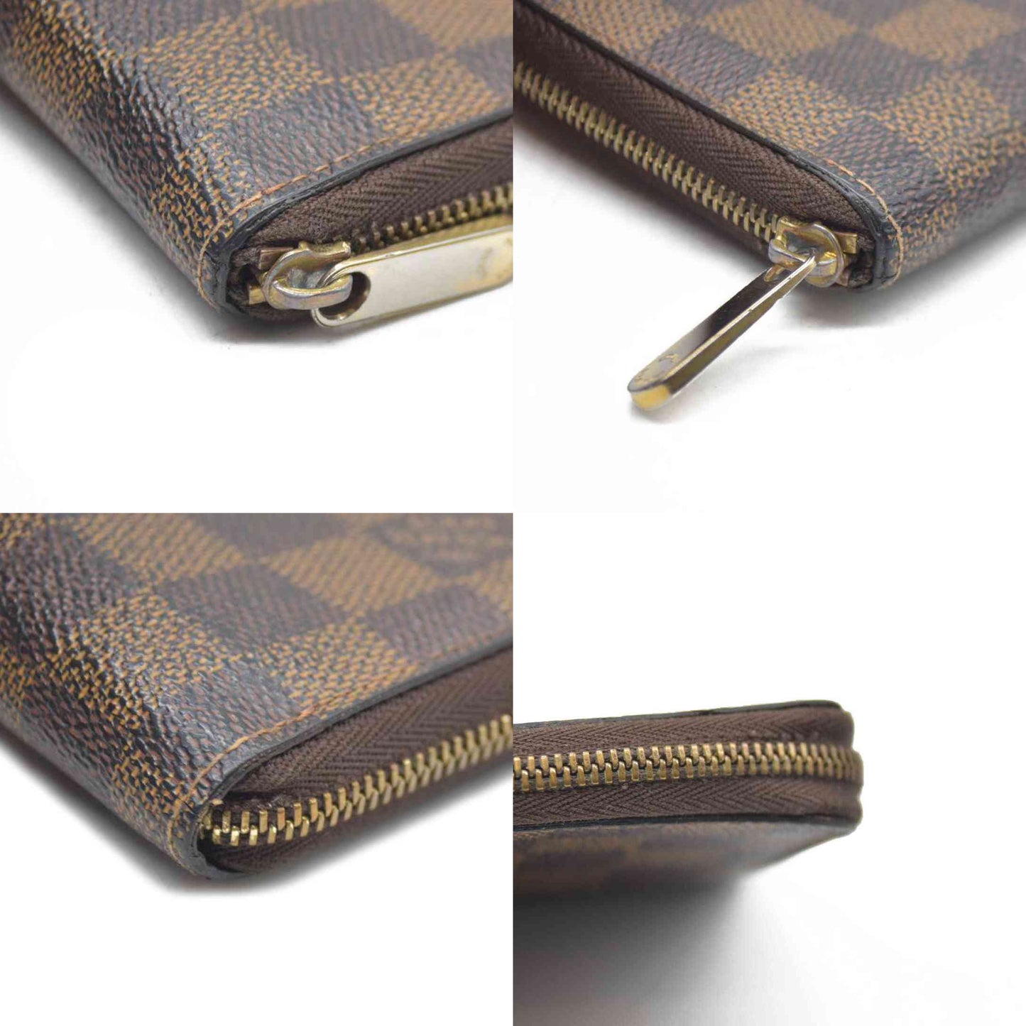 $545 Louis Vuitton Damier Ebene Zippy Coin Purse AUCTION