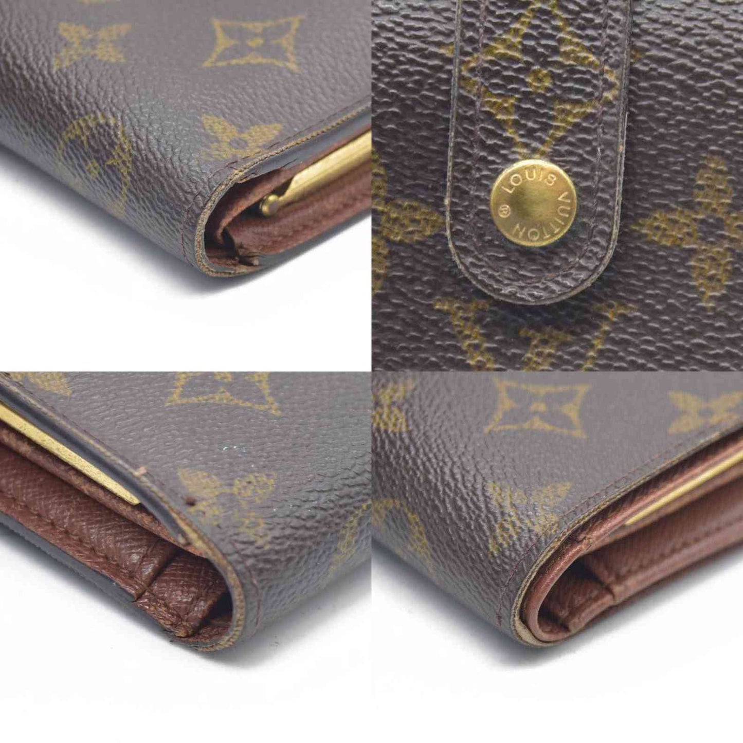 AUCTION $750  Louis Vuitton  Monogram French Purse Wallet MI0020
