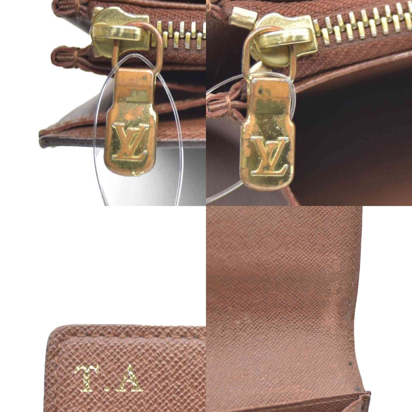 Louis Vuitton Monogram Portefeiulle Sarah Long Bifold Wallet Brown SD2122