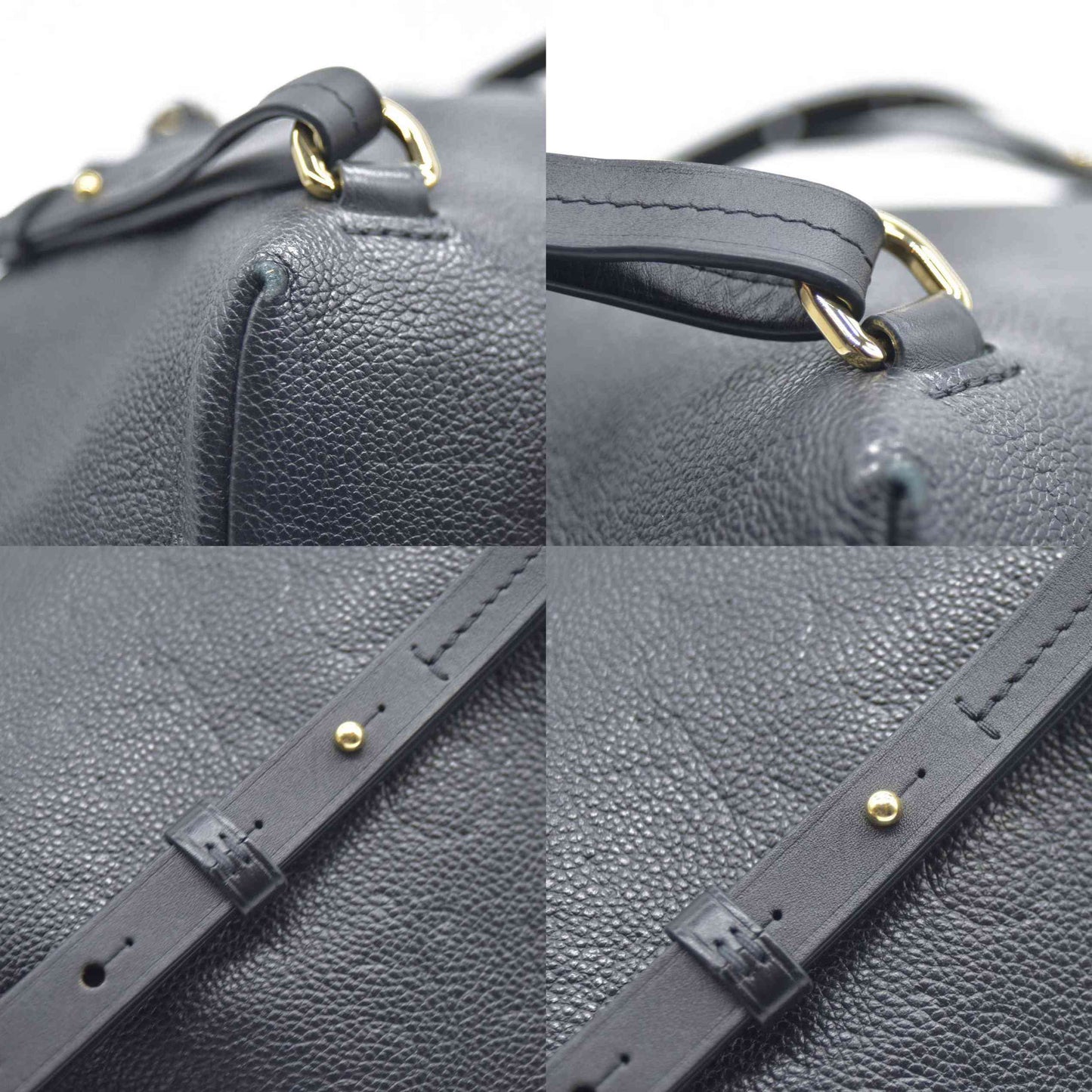 $2980 Louis Vuitton  Empreinte Montsouris NM Backpack Black Noir