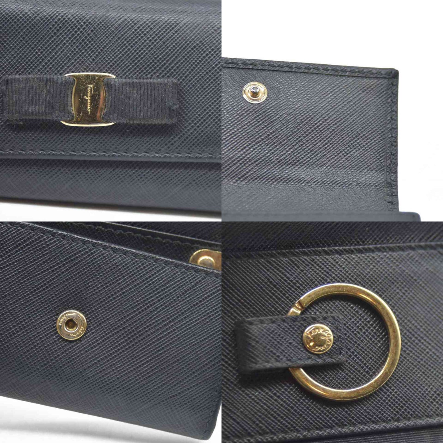 Salvatore Ferragamo $415 Vara Leather 6 Ring Key Case/7BH0091