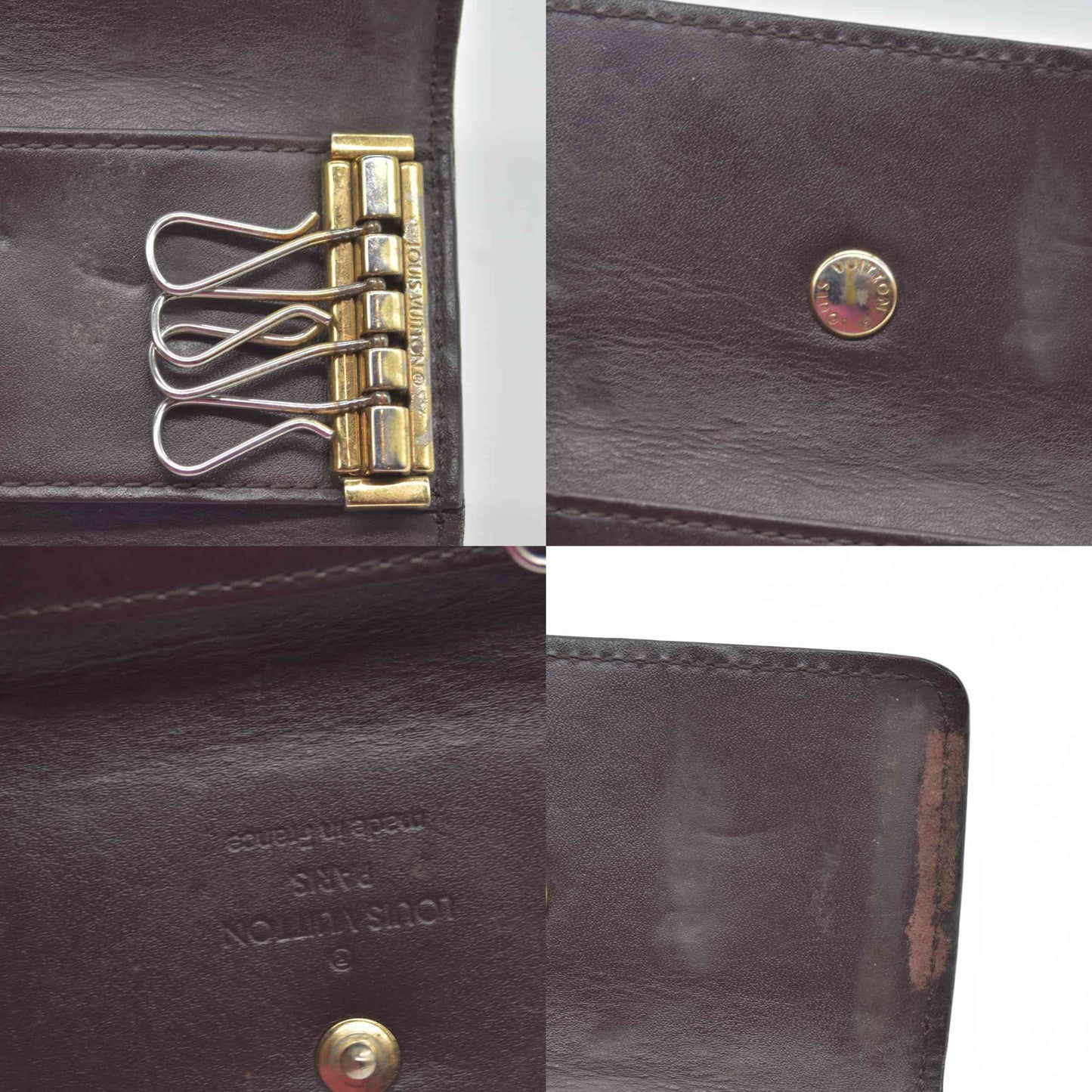 Louis Vuitton Monogram Vernis Leather Multicles 4 Ring Key Case