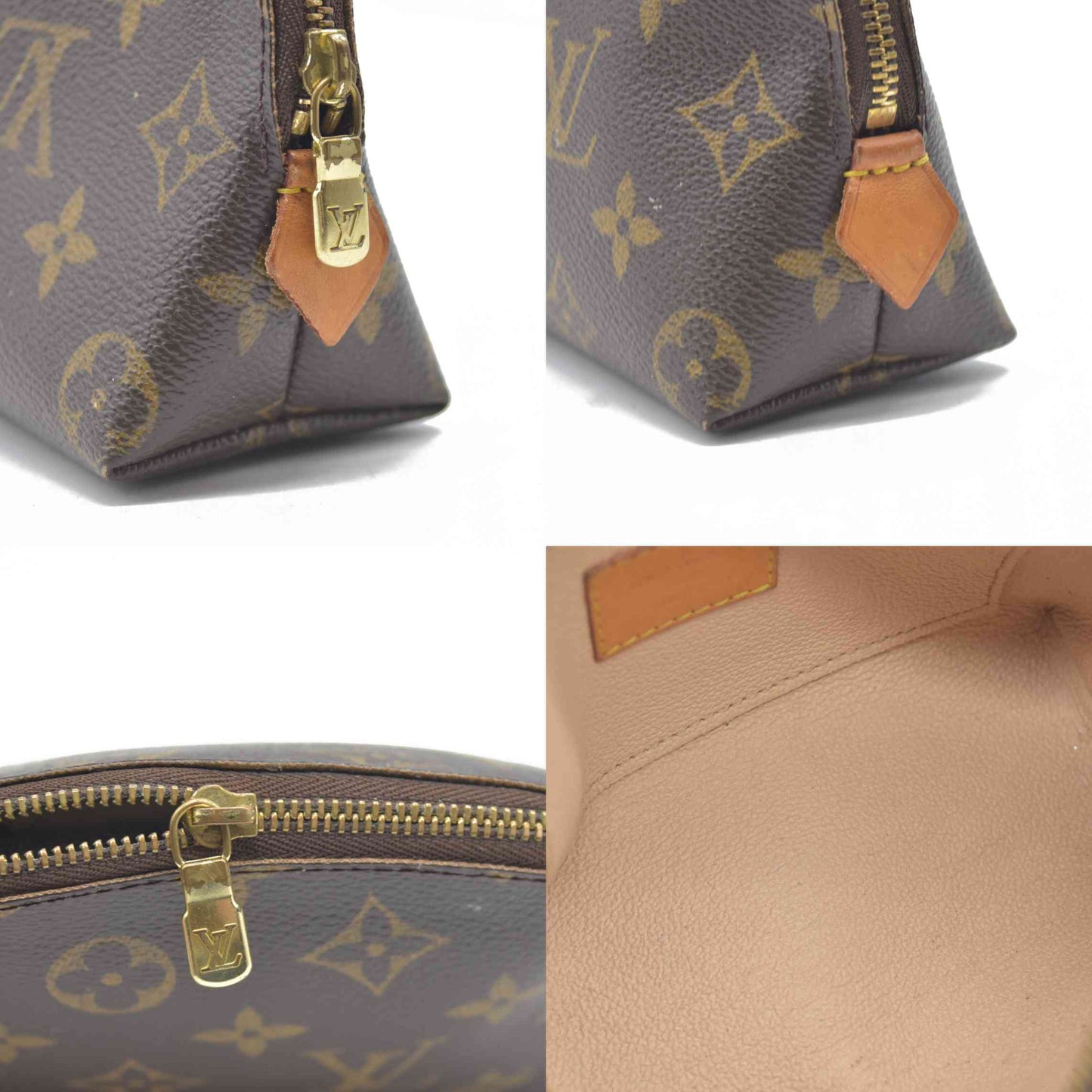 $590 Louis Vuitton Monogram Cosmetic Pouch CA0056 CONSIGNMENT