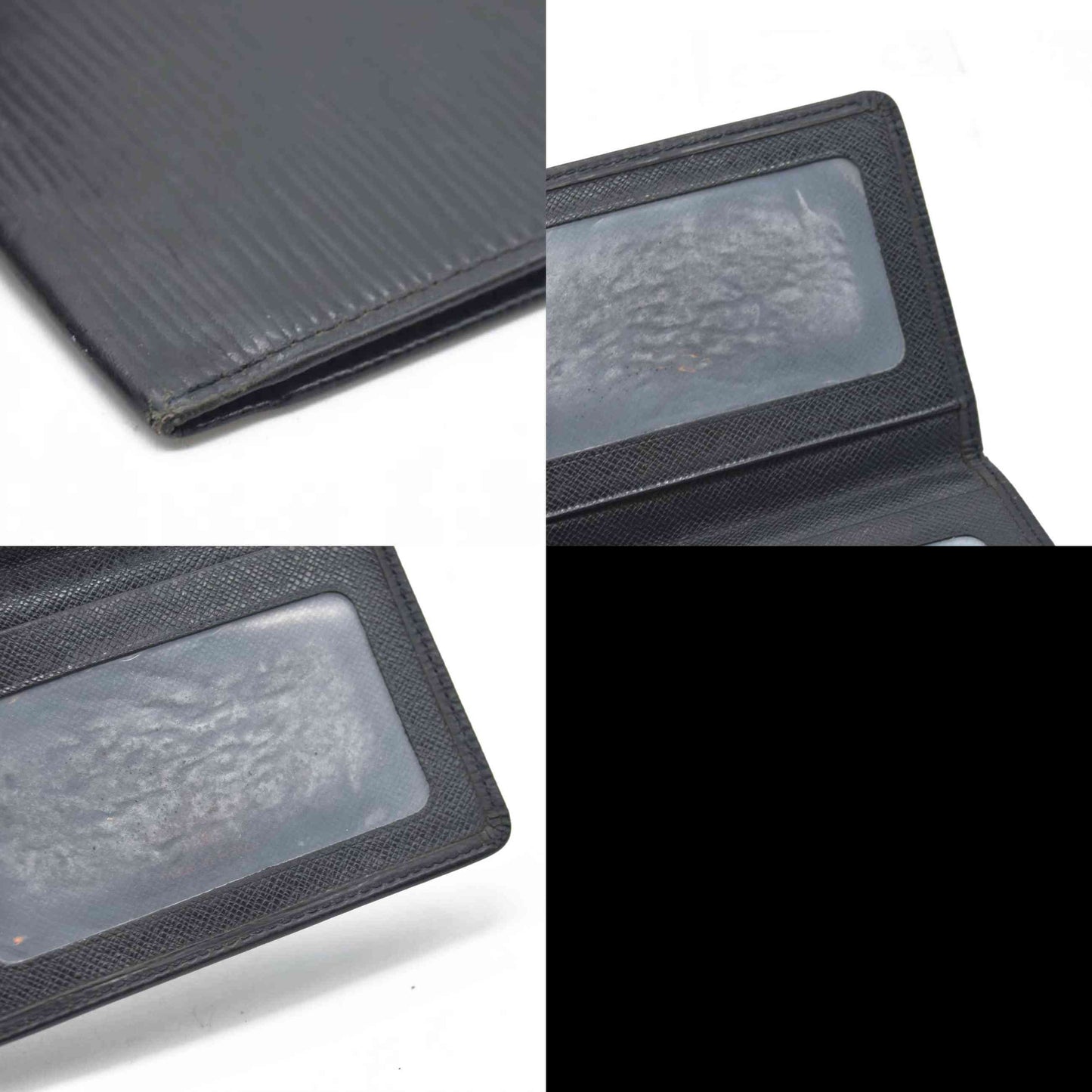 $310 2001 Louis Vuitton Epi Porte 2 Cartes Vertical Leather Pass Card Case SP0041